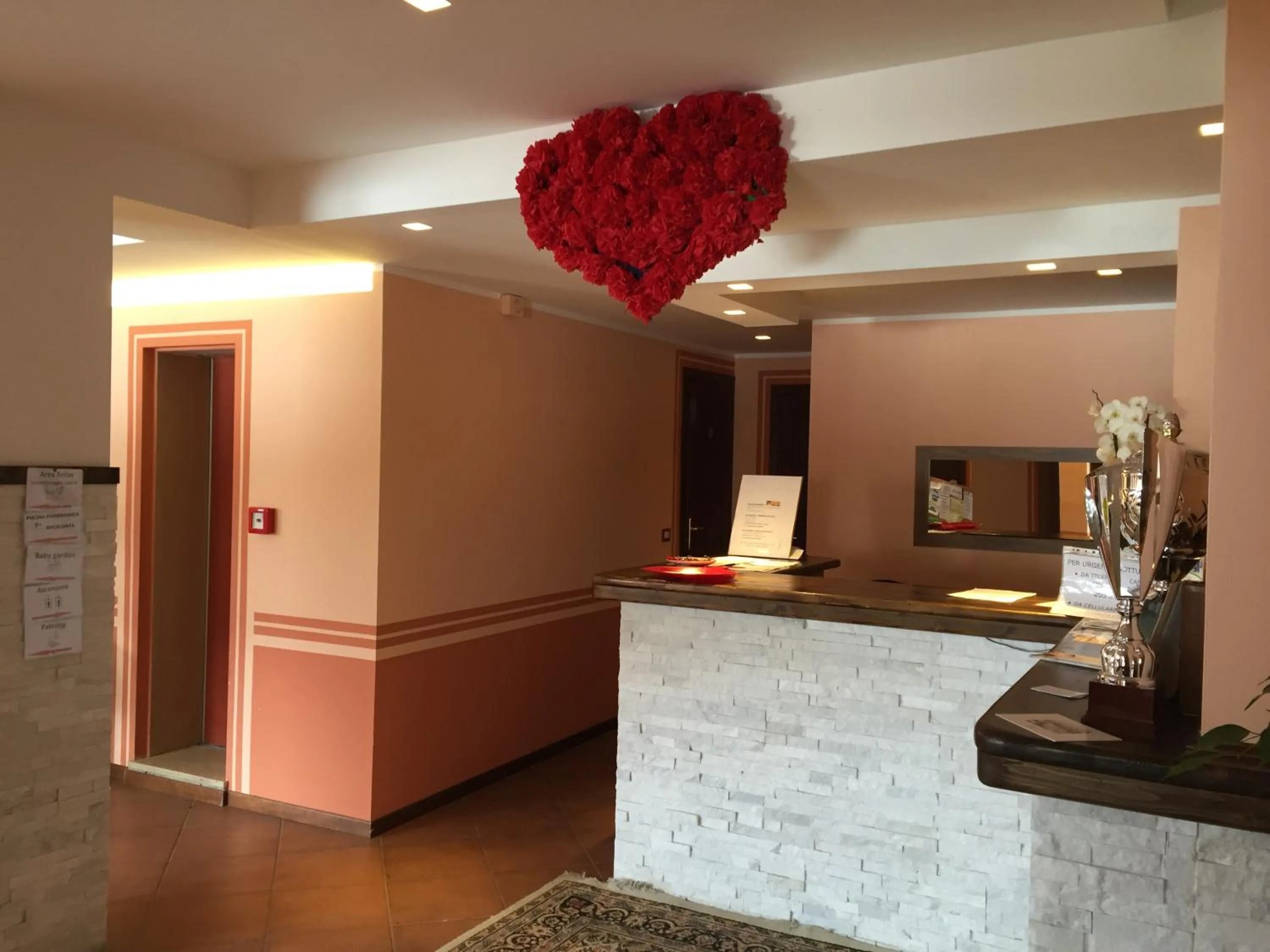 Lobby or reception in Hotel Campo Felice