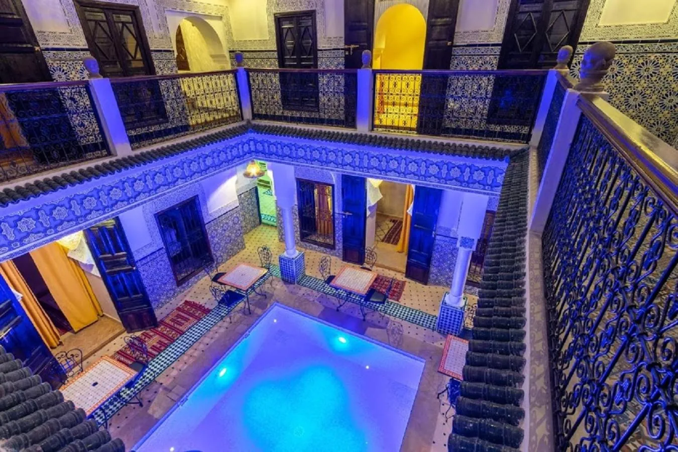 Pool view in Riad Medina Art & Suites