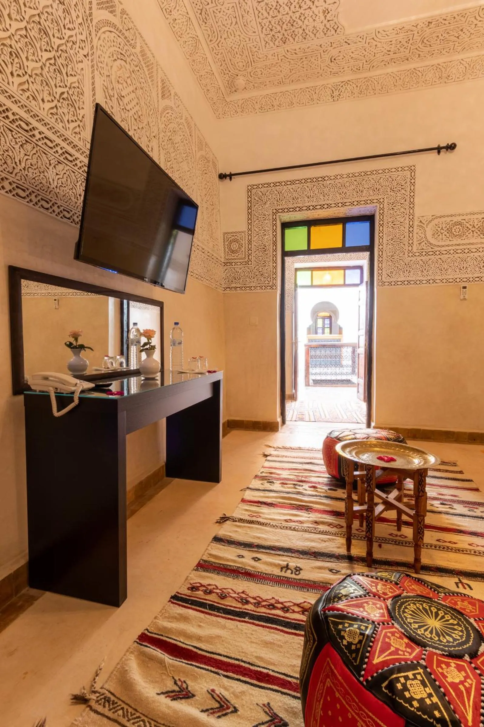 Living room in Riad Medina Art & Suites
