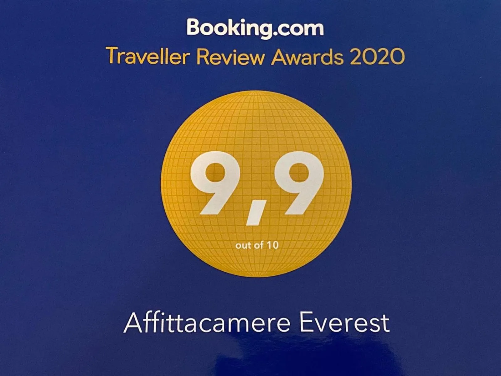 Certificate/Award in Affittacamere Everest