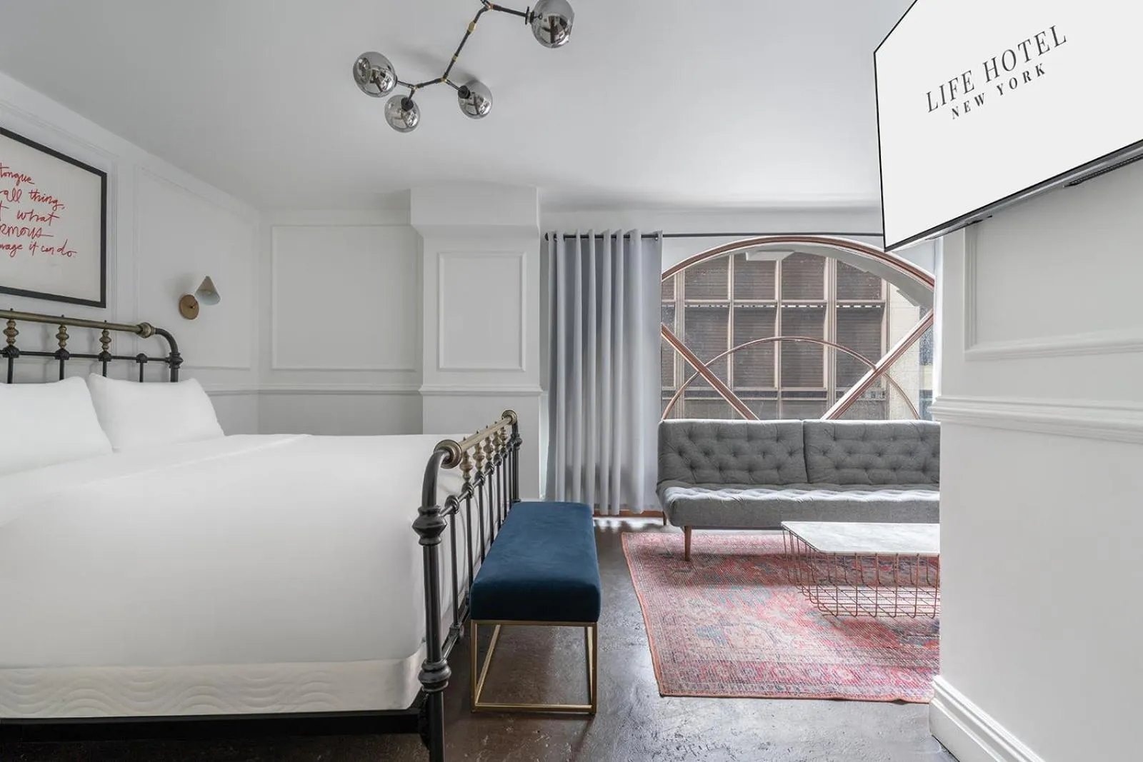 Bedroom, Bed in Life Hotel New York