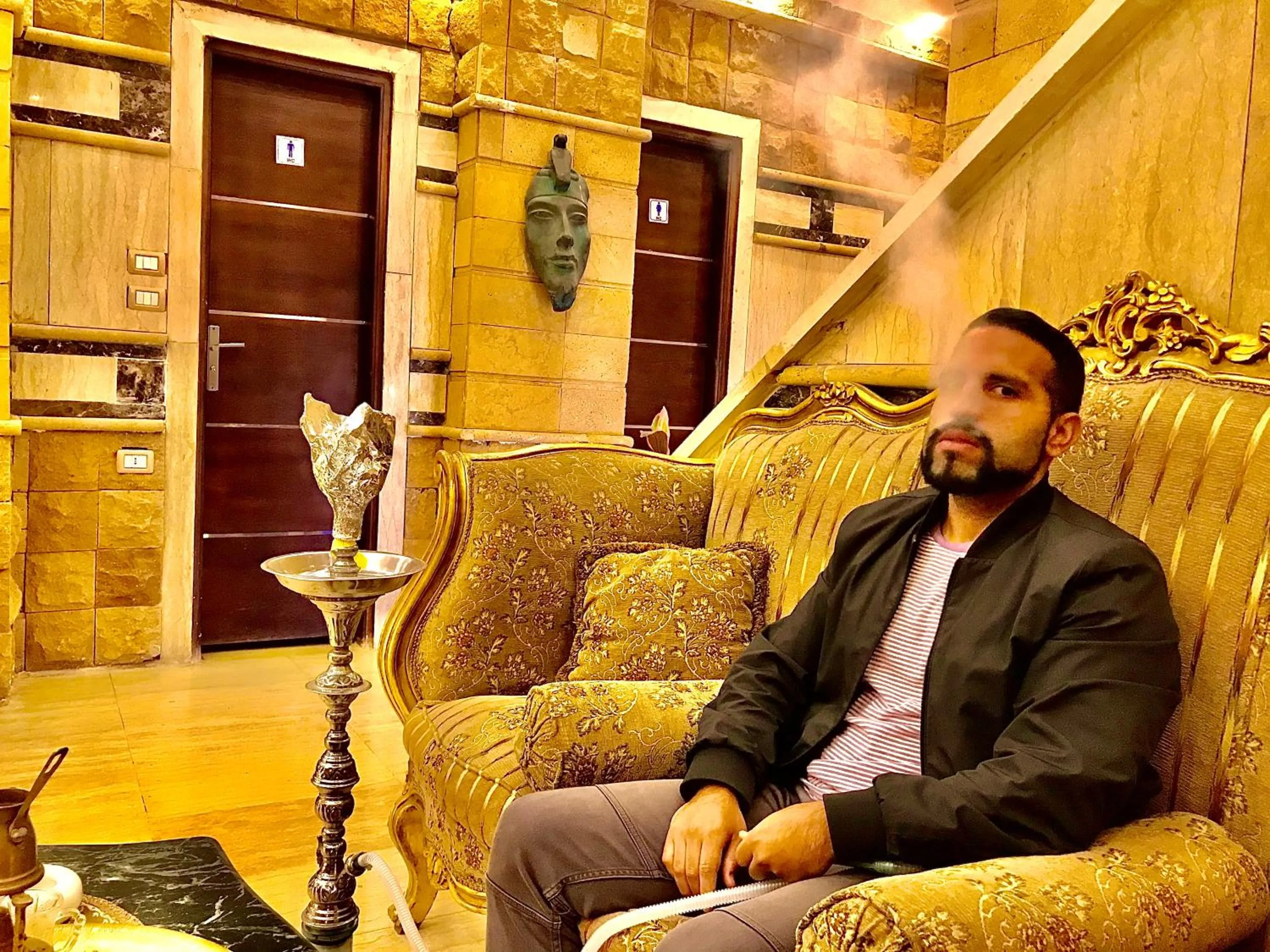 People in Sahara Pyramids Inn