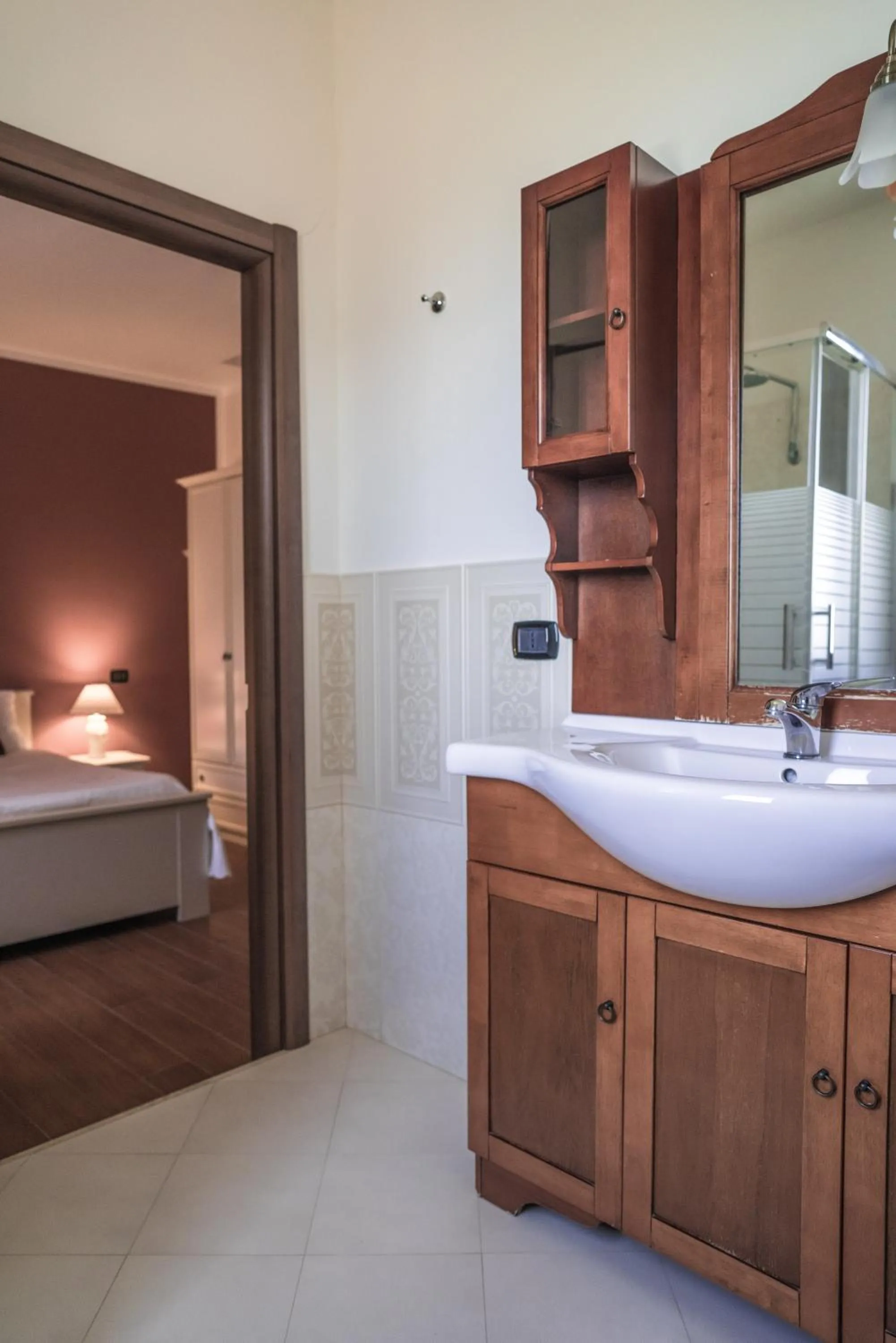 Bathroom, Bed in Casa Piano del Re