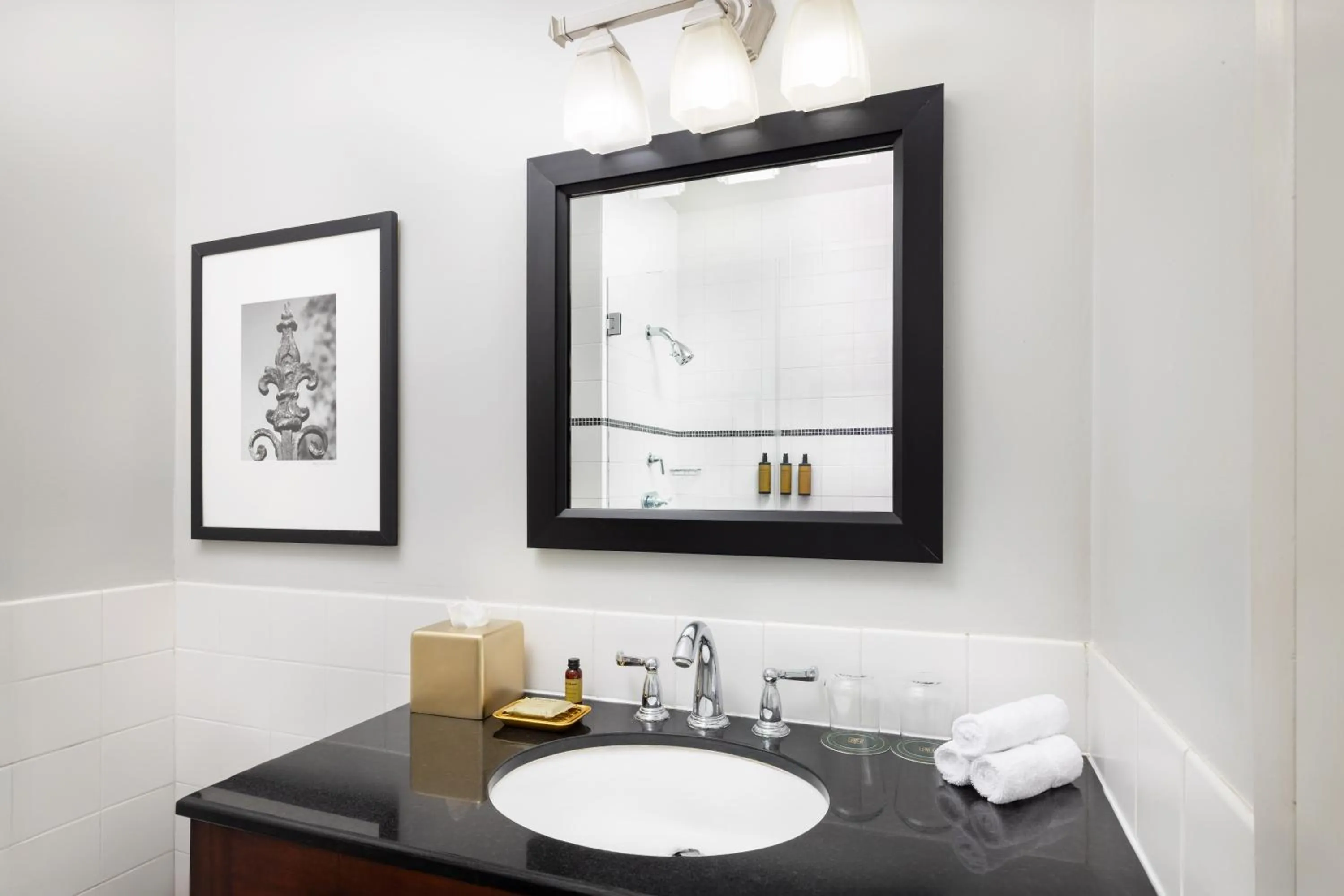 Bathroom in Riverfront Hotel New Orleans