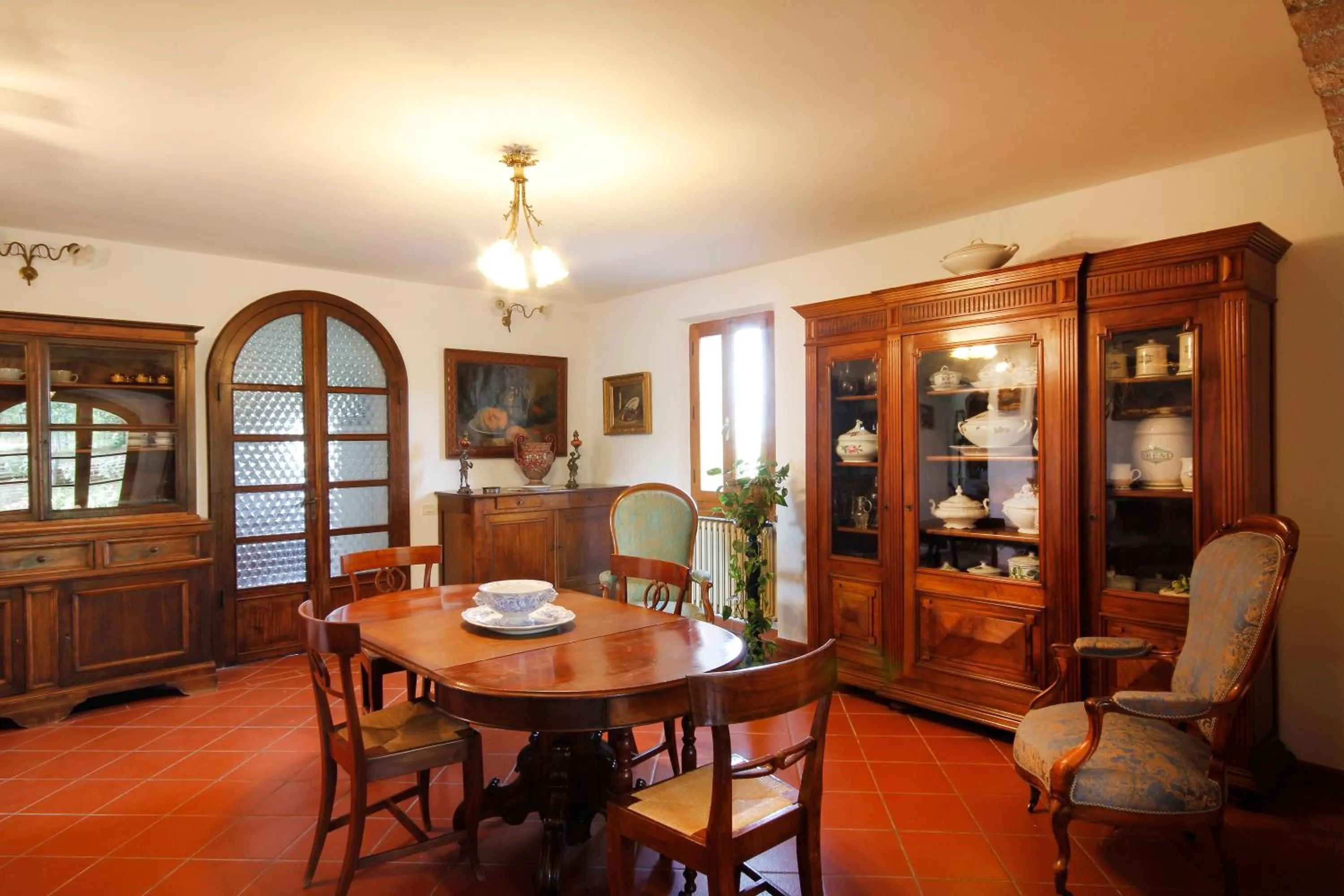 Seating area in Tenuta La Santissima