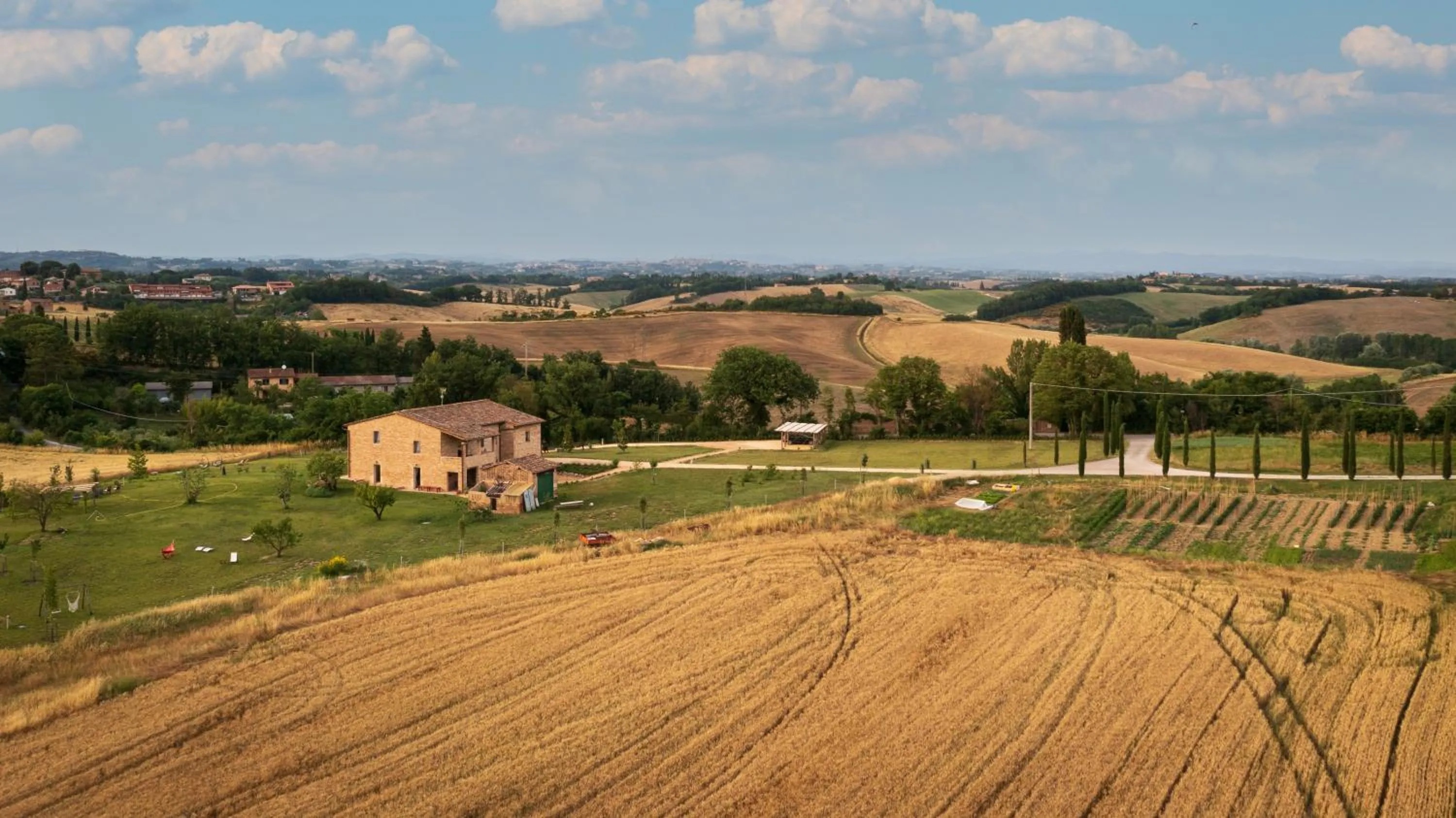 Bird's eye view in Tenuta La Santissima