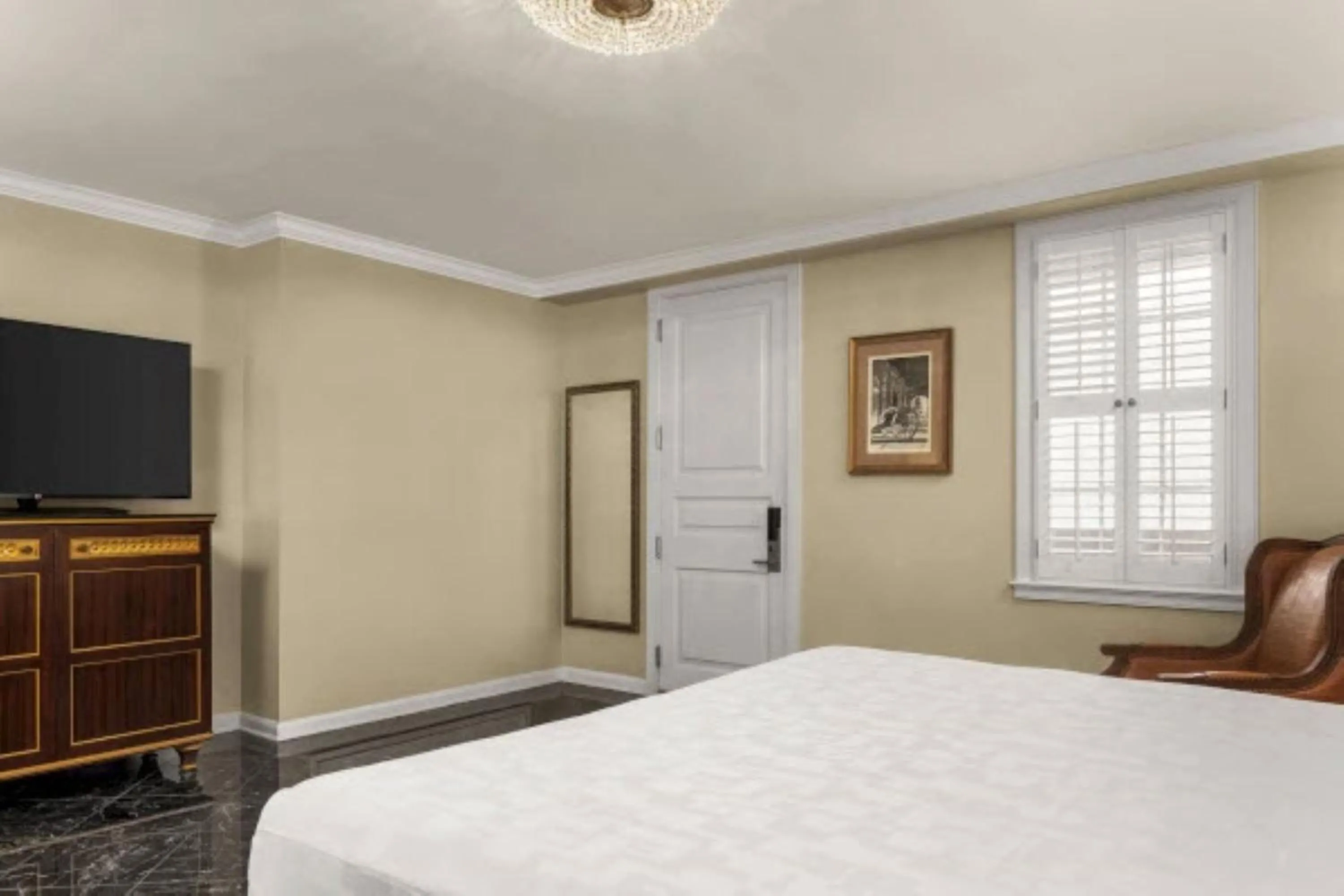 Bed in Hotel Mazarin