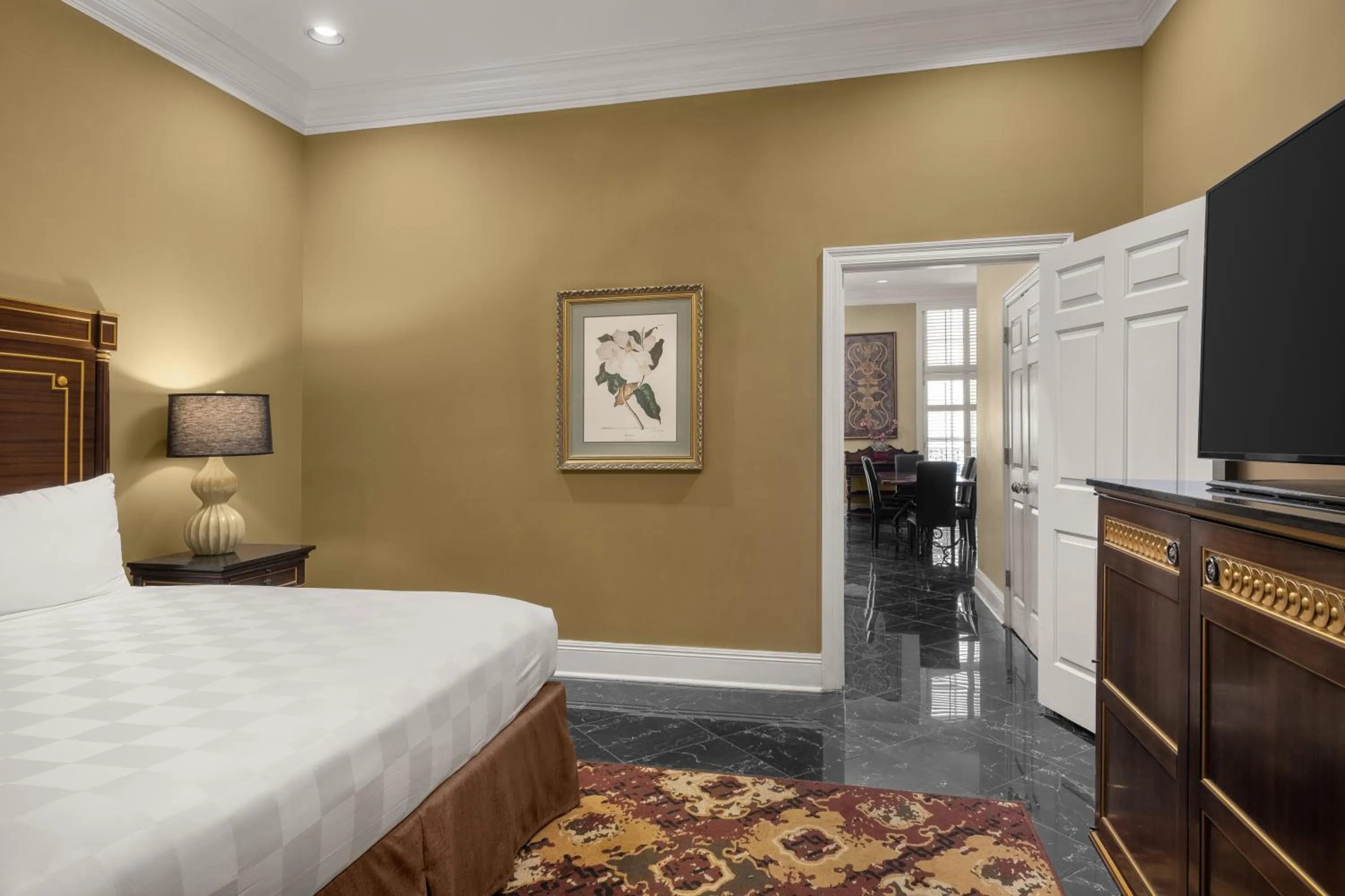 Bed in Hotel Mazarin