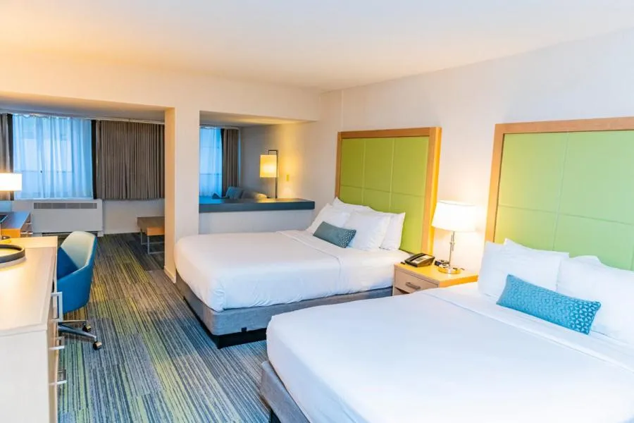 Bed in The Inn at Longwood Medical