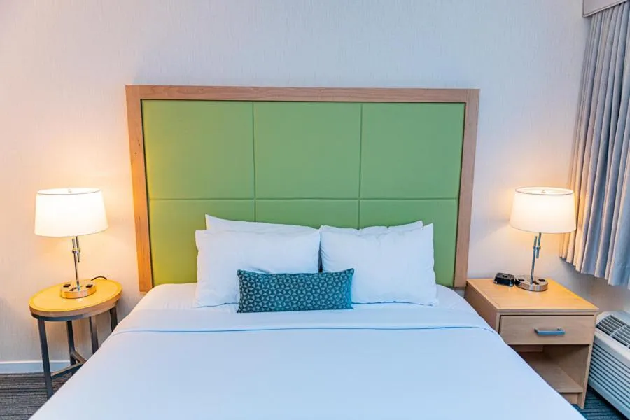 Bed in The Inn at Longwood Medical