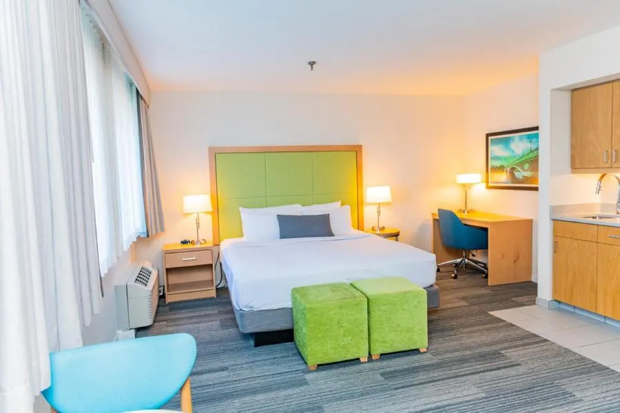 Bed in The Inn at Longwood Medical