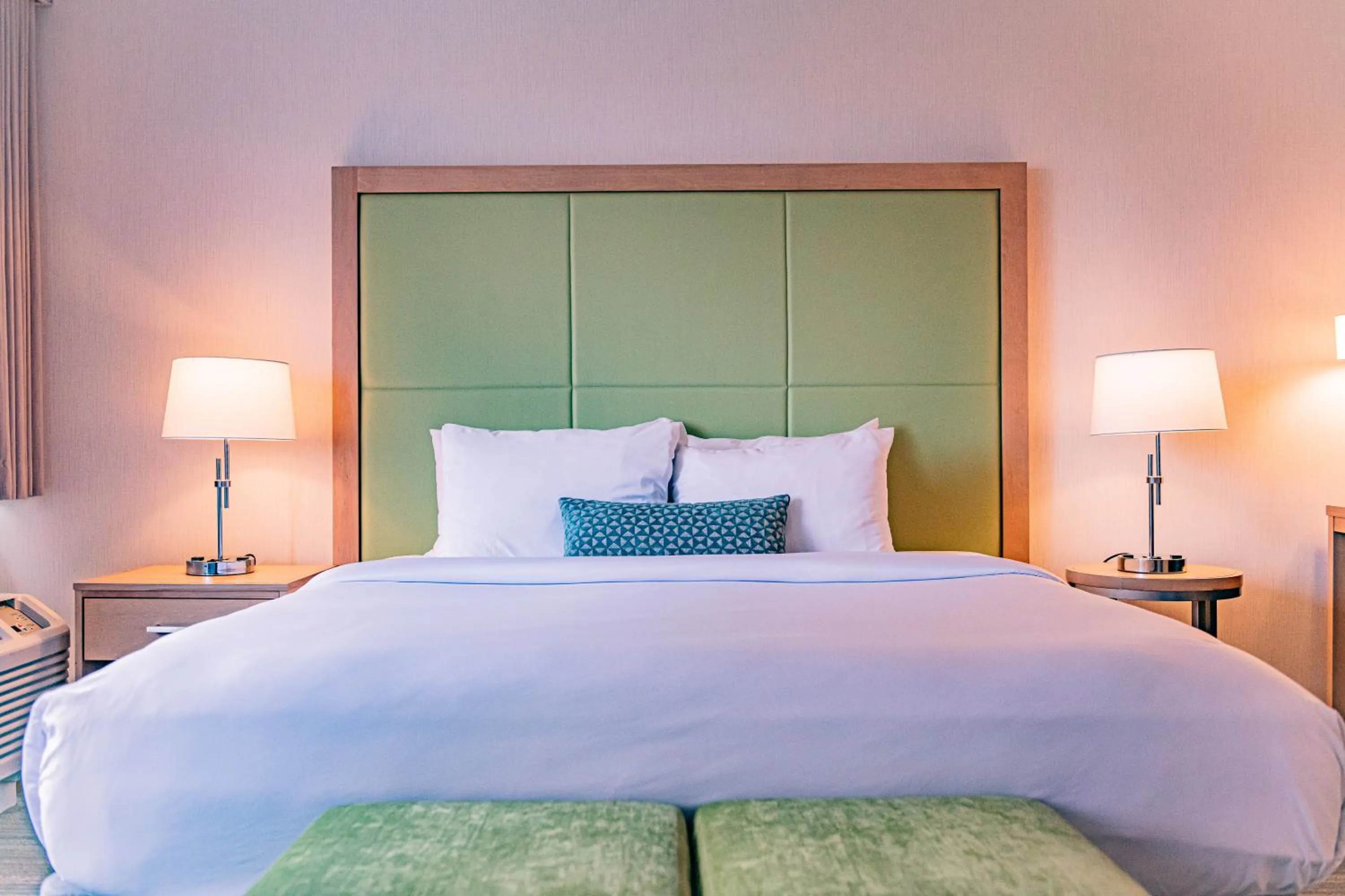 Bed in The Inn at Longwood Medical