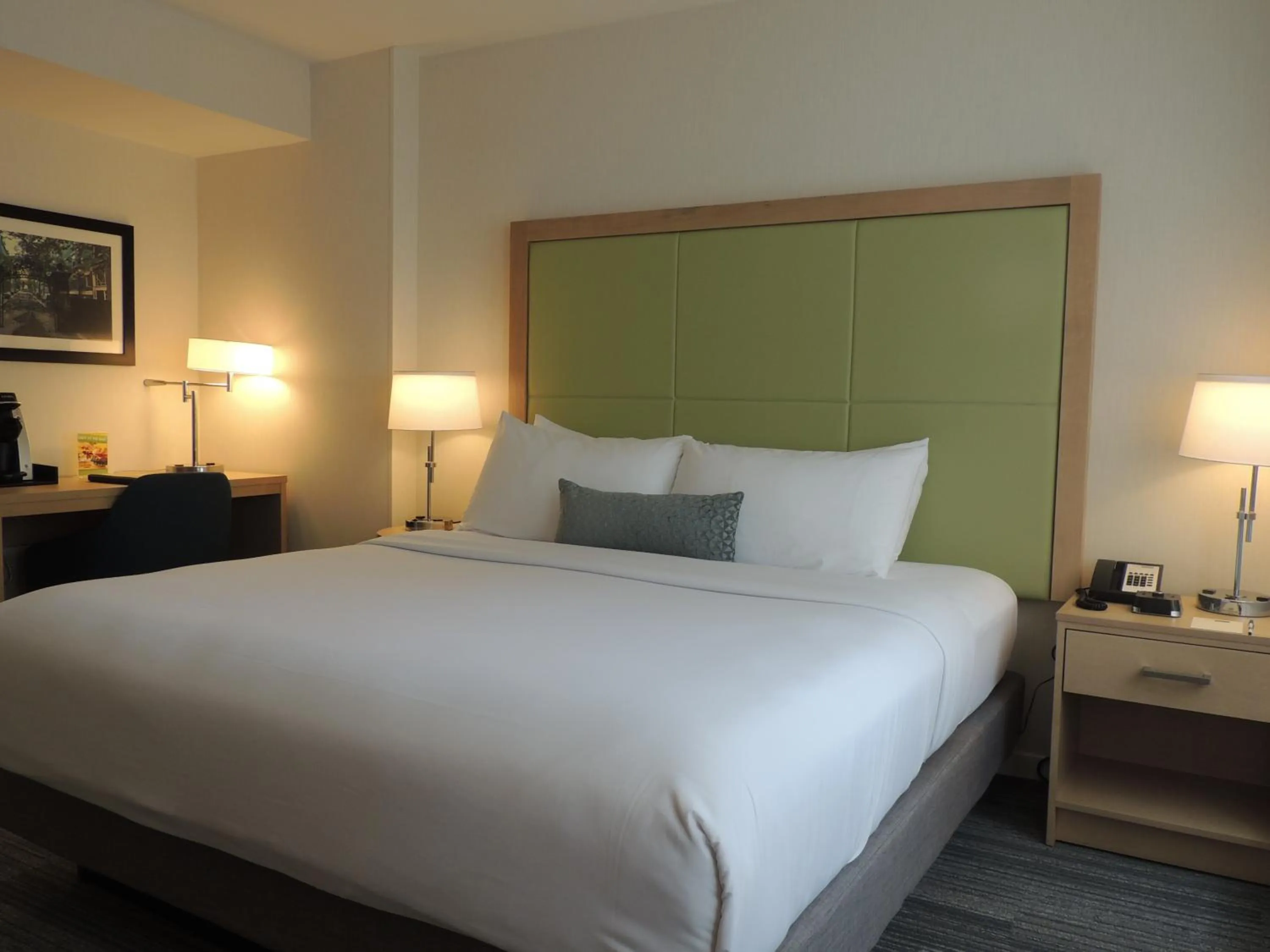 Bed in The Inn at Longwood Medical