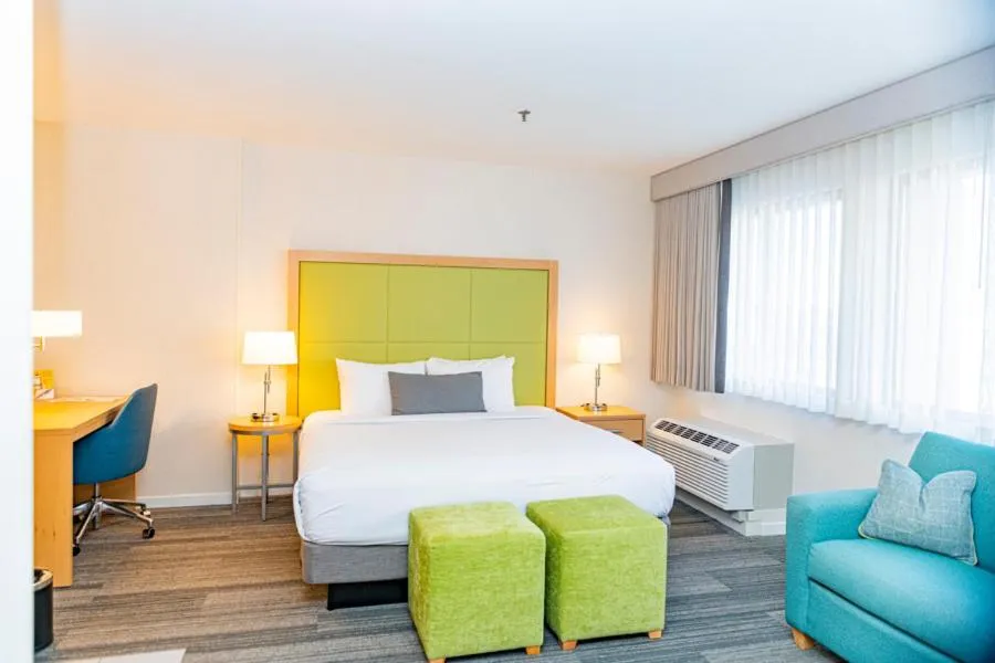 Bed in The Inn at Longwood Medical