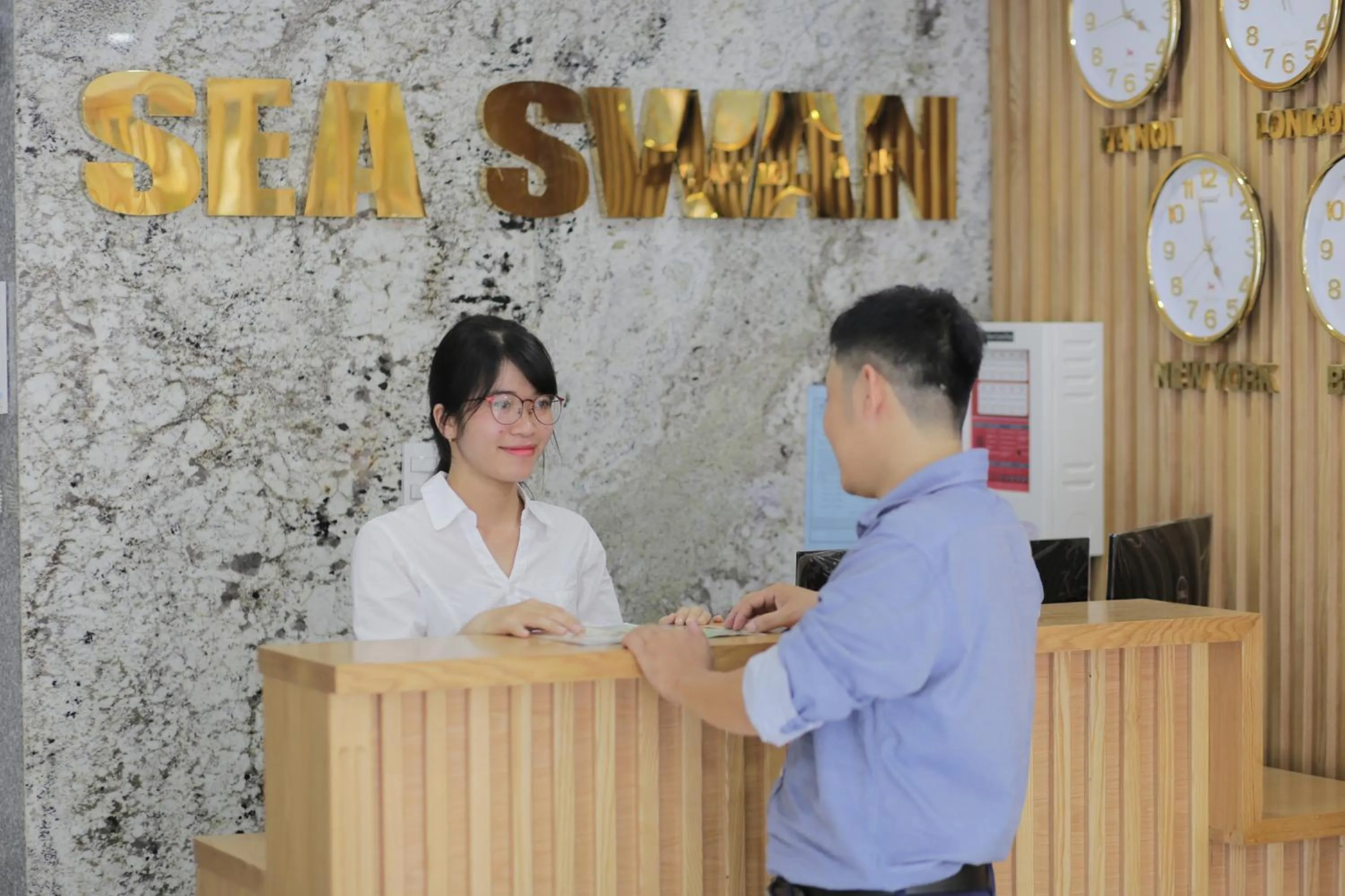 Staff in Sea Swan Apartment and Hotel