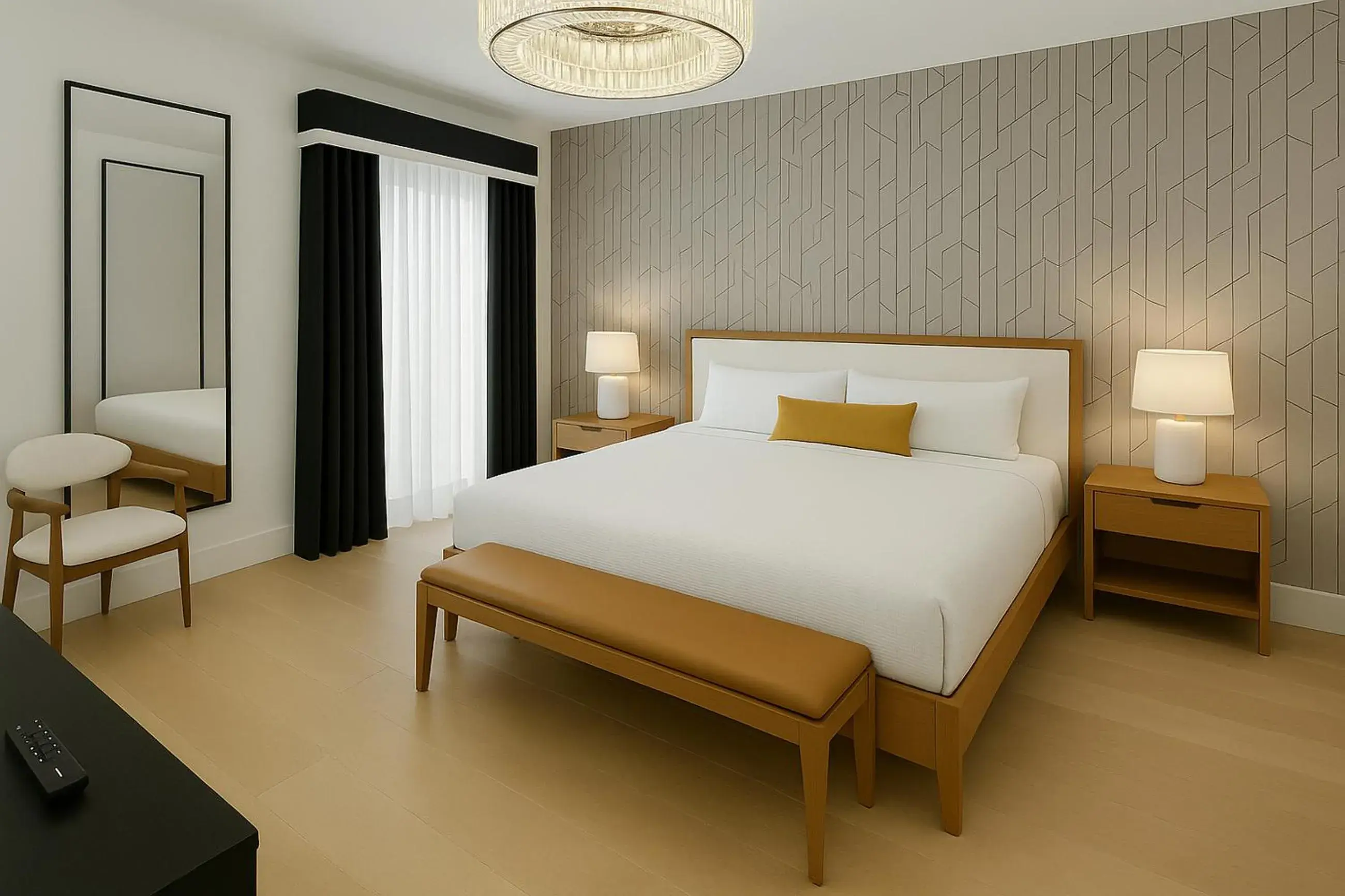 Bed in Elan Hotel Bed in Elan Hotel