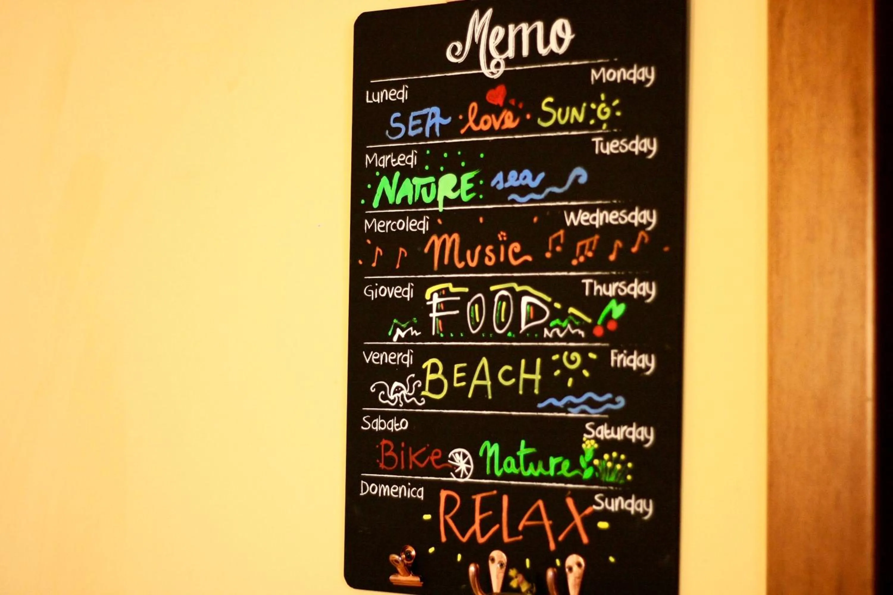 Decorative detail in Giardino Dei Suoni B&B