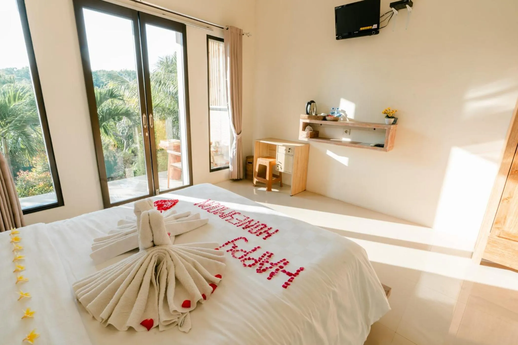 Bedroom, Bed in Arunika Cottage