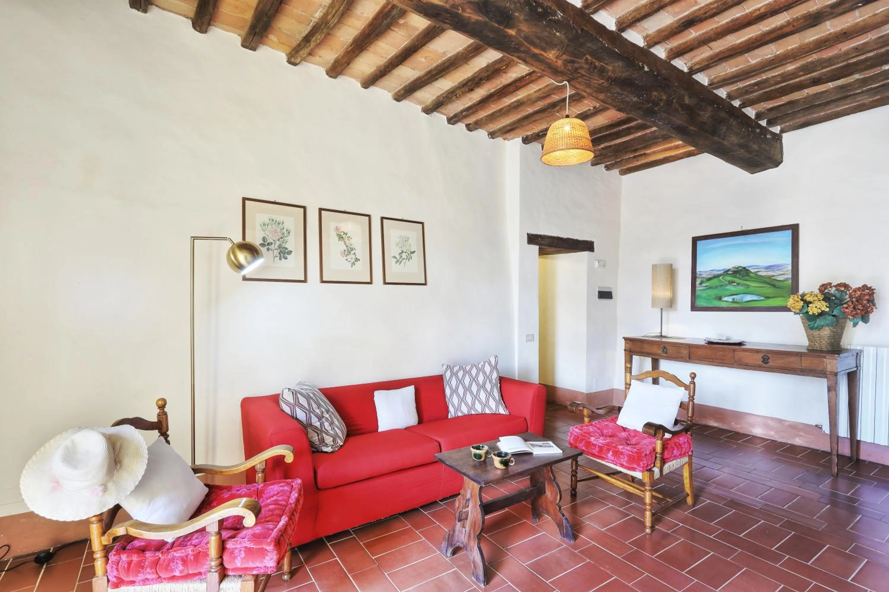 Living room in Appartamenti Villa e Fattoria di Radi Tuscany