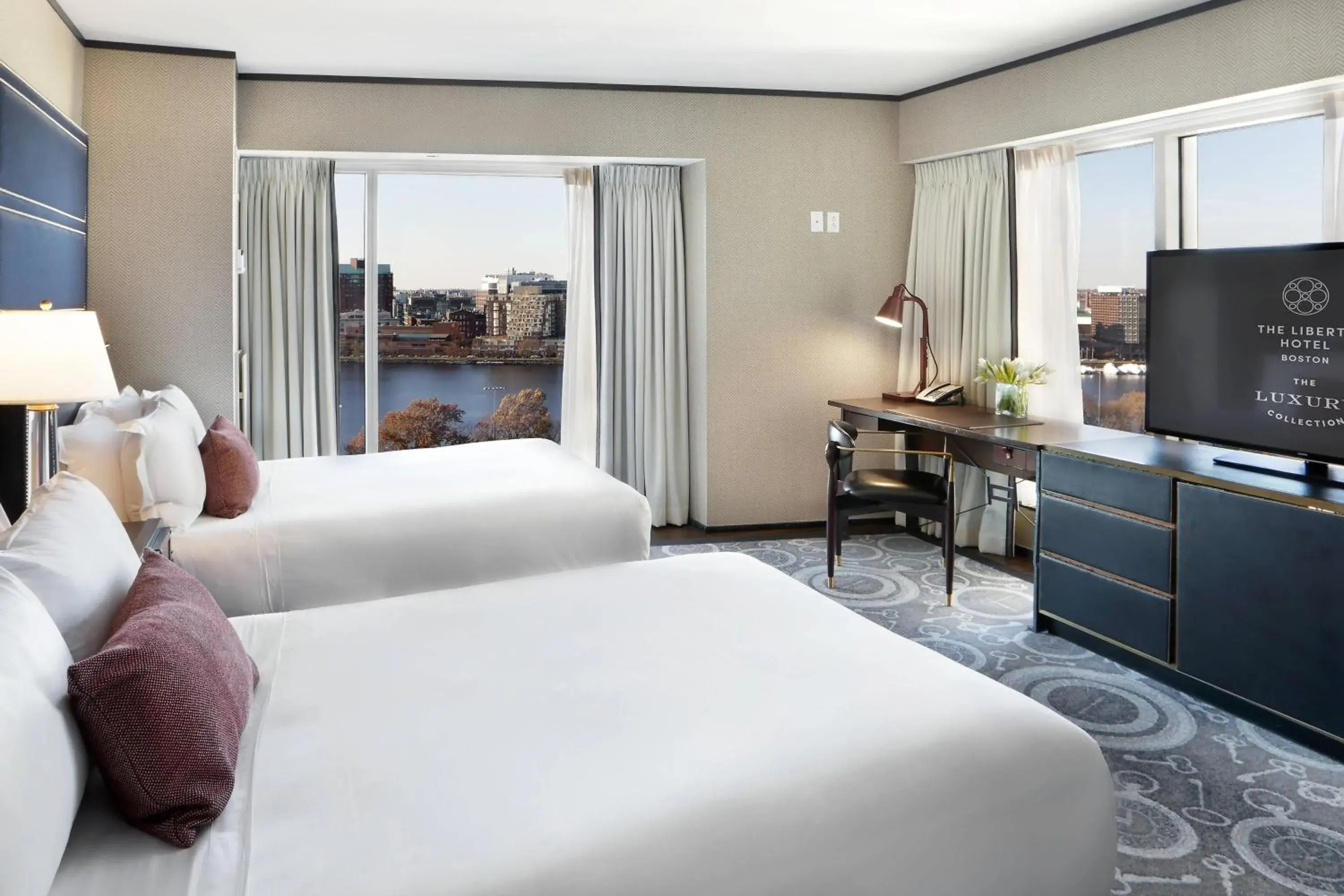 Grand Deluxe, Larger Guest room, 2 Double, River view in The Liberty, a Luxury Collection Hotel, Boston Grand Deluxe, Larger Guest room, 2 Double, River view in The Liberty, a Luxury Collection Hotel, Boston