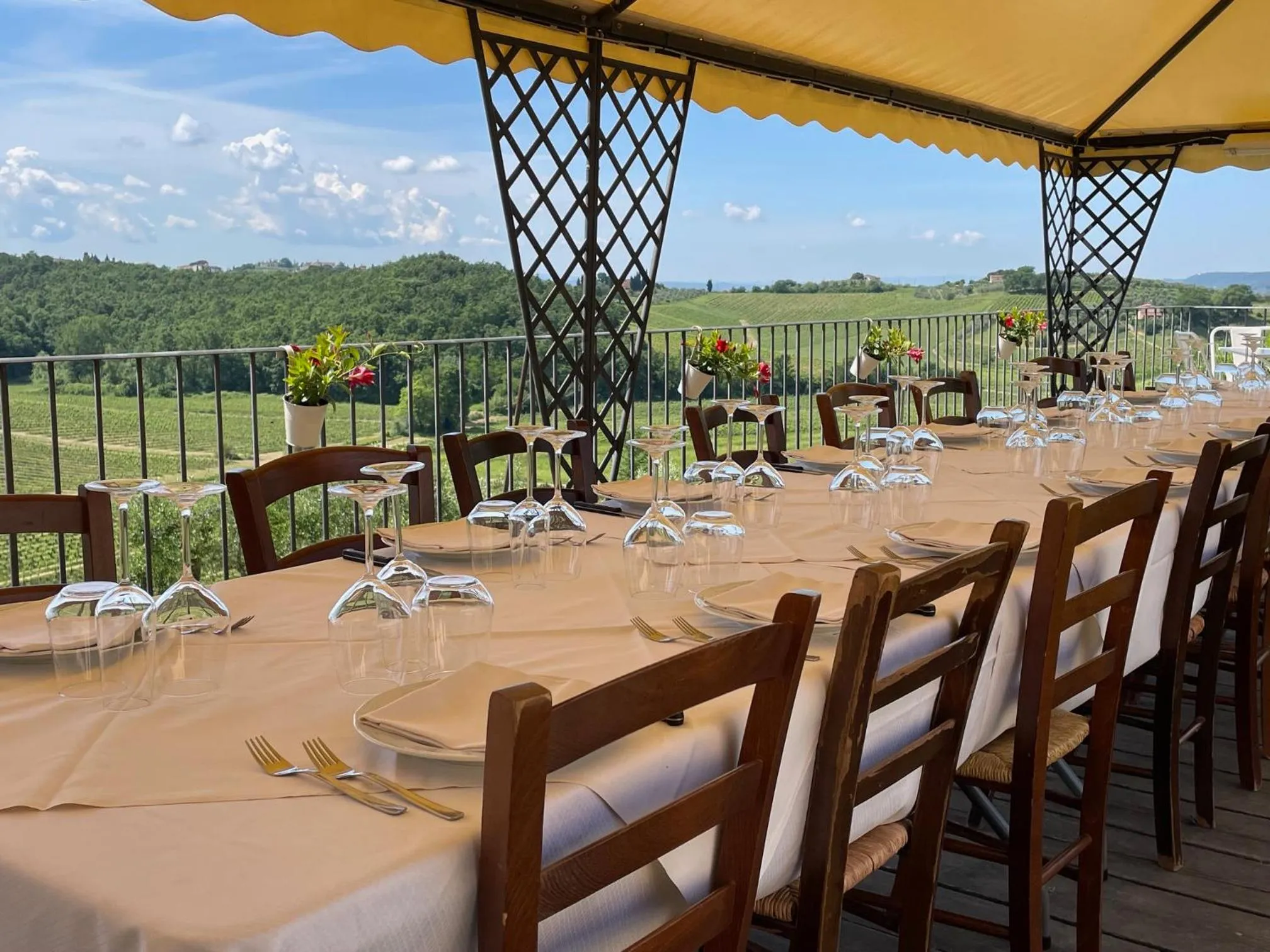 Balcony/Terrace in Agriturismo Musignano