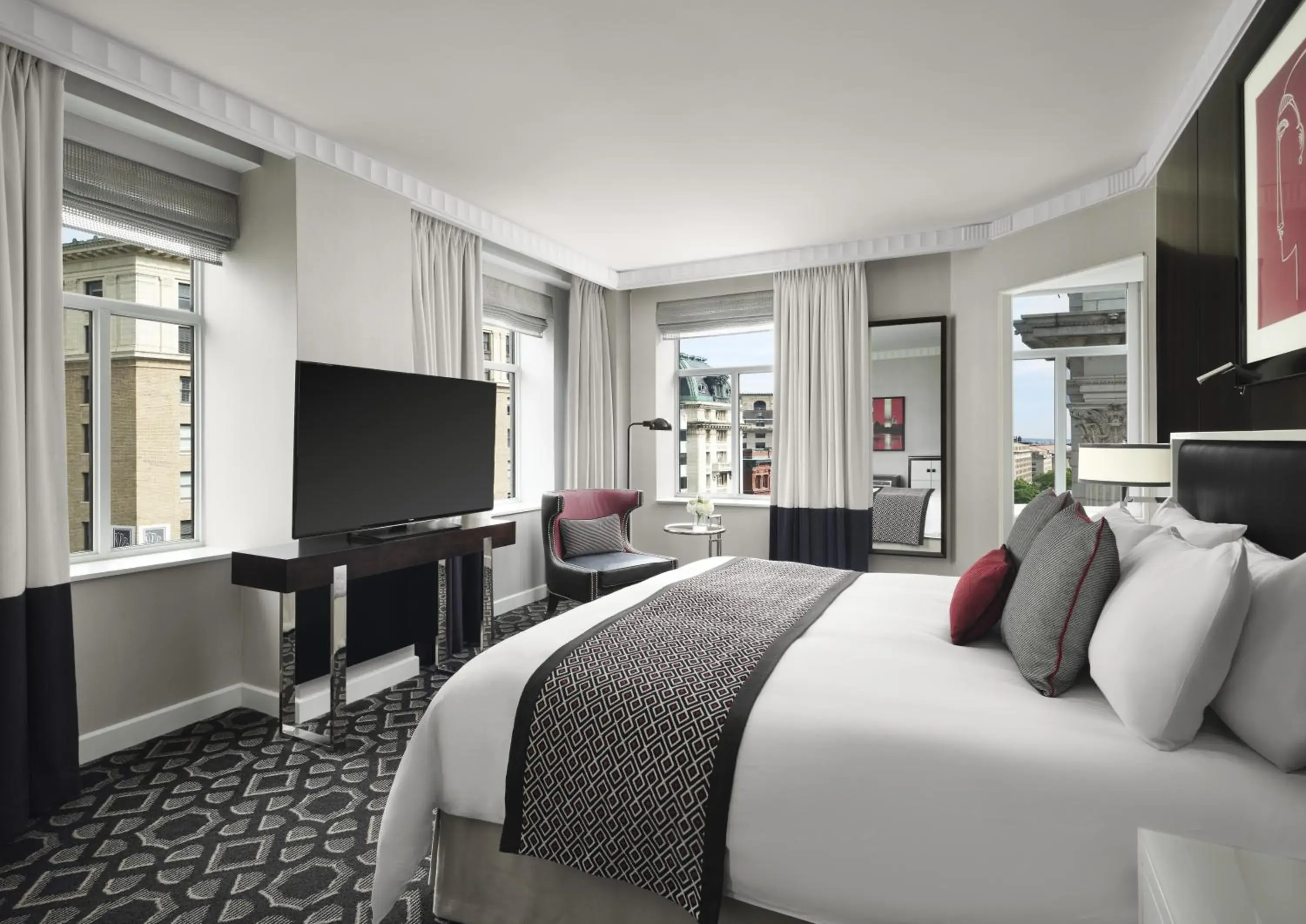 View (from property/room), Bed in Sofitel Lafayette Square Washington DC View (from property/room), Bed in Sofitel Lafayette Square Washington DC