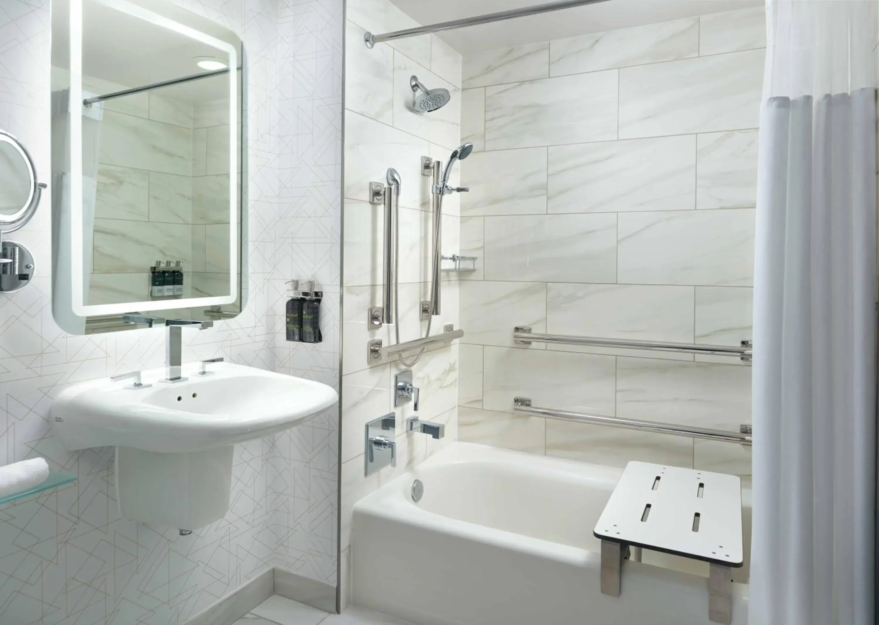 Bathroom in Georgia Tech Hotel and Conference Center Bathroom in Georgia Tech Hotel and Conference Center