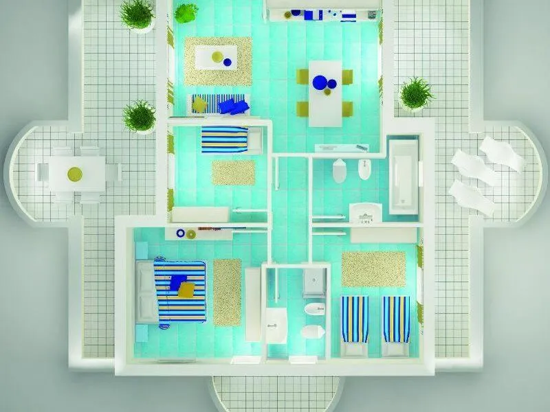 Floor plan in Residence Abruzzo Resort