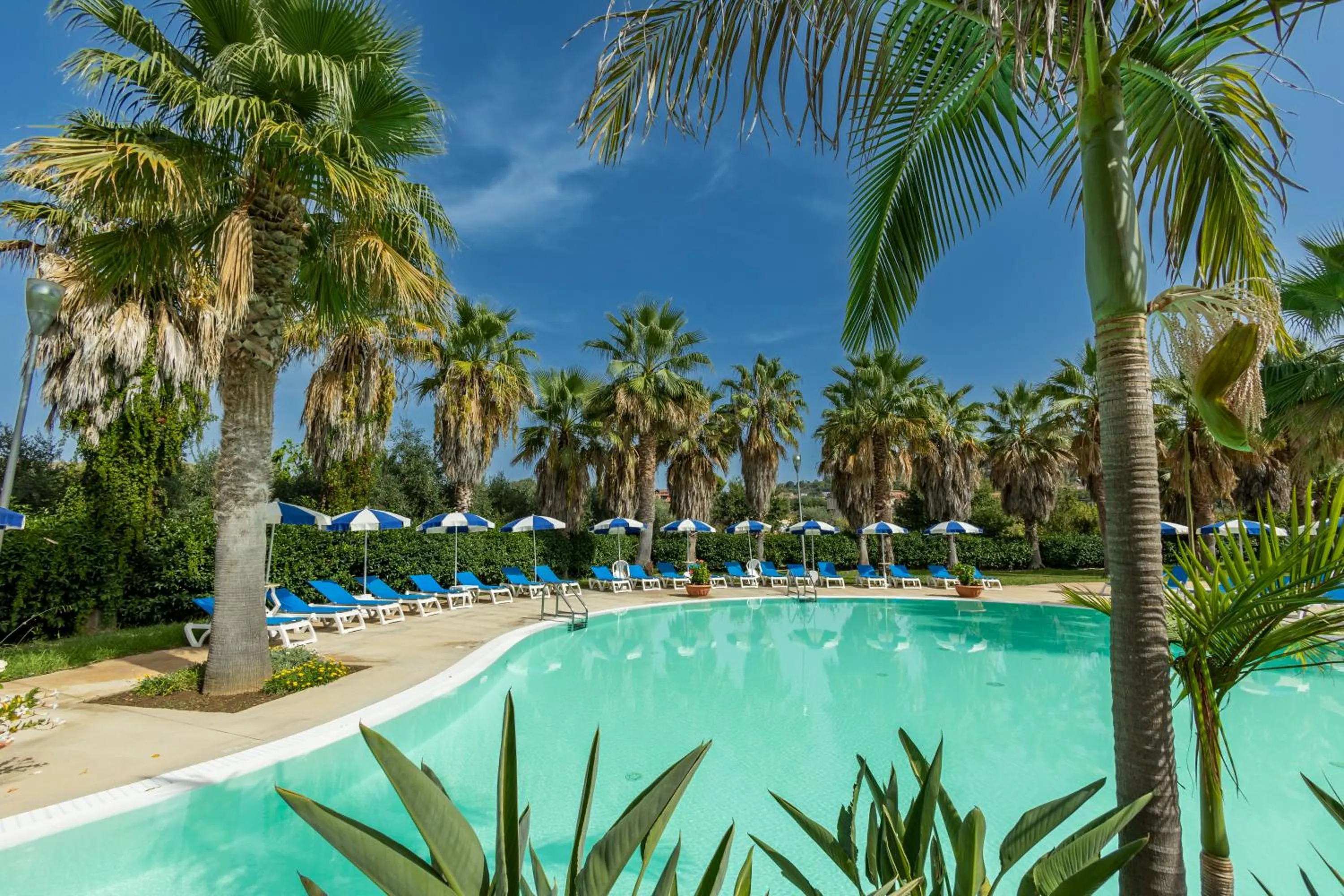 Pool view in Prince Franklyn Hotel