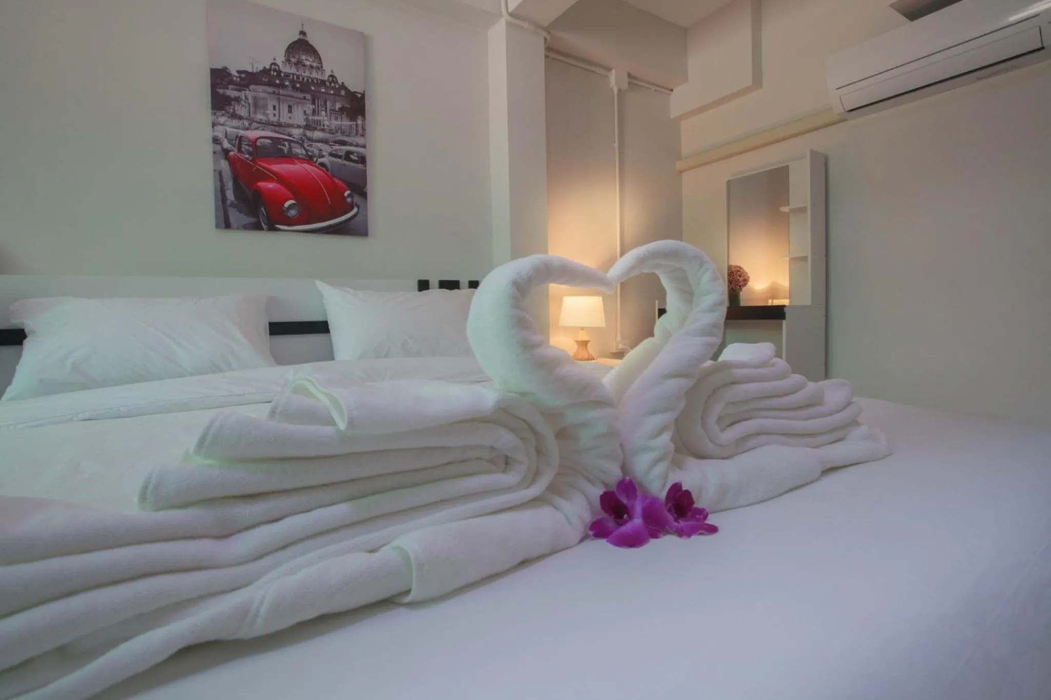 Bed in Pantip Boutique Hotel