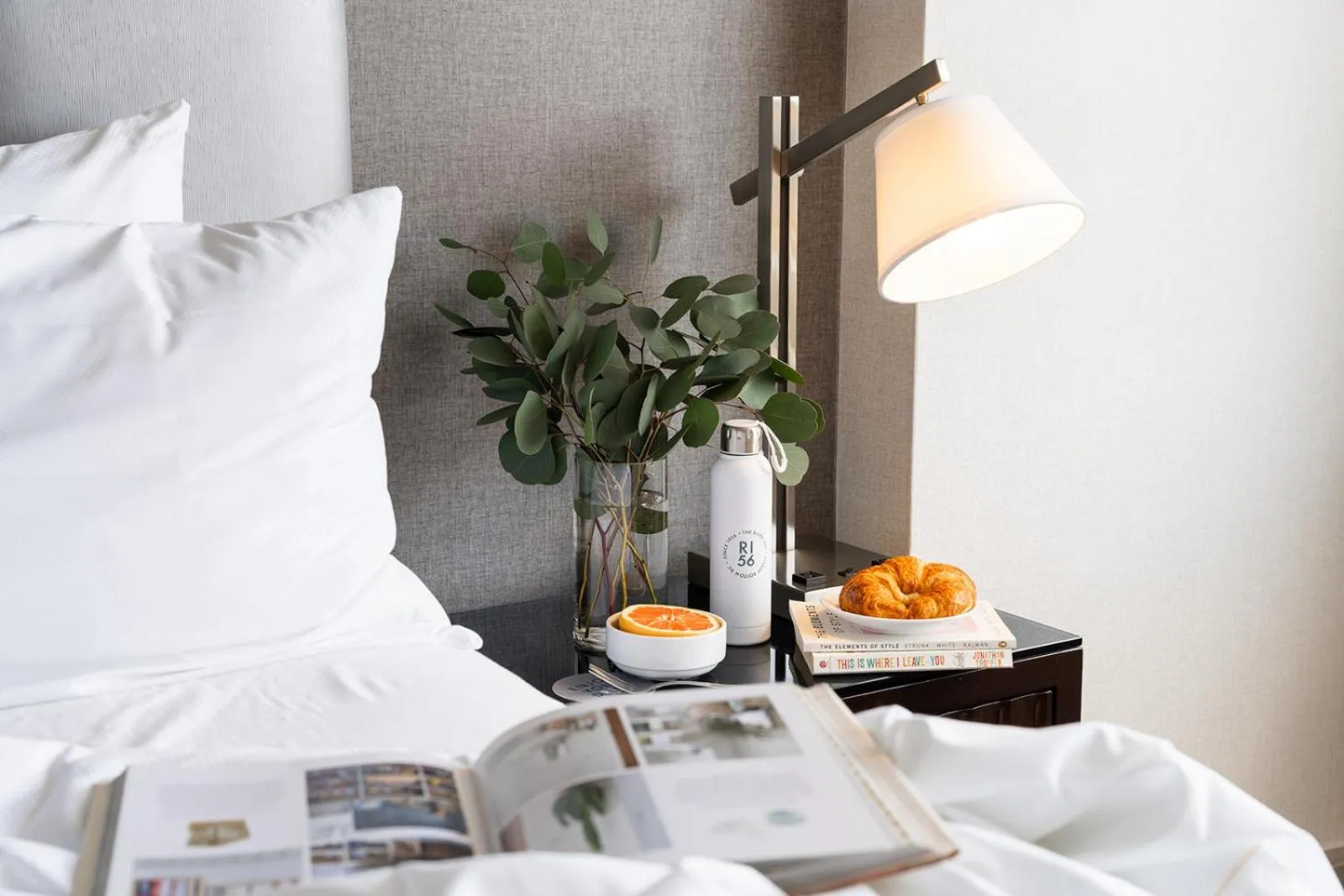 Decorative detail, Bed in The River Inn