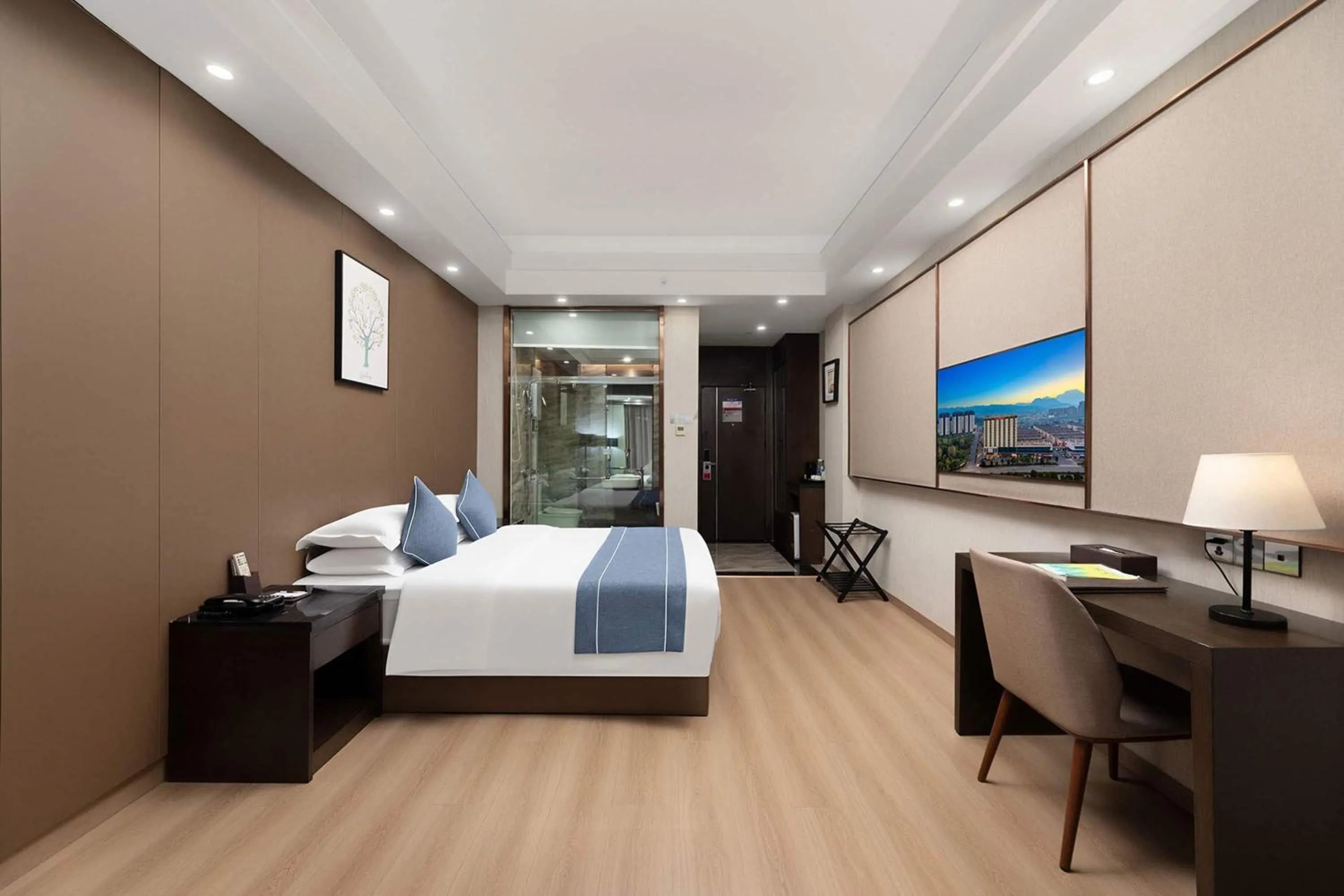 Photo of the whole room, Bed in Ramada by Wyndham Zhangjiajie