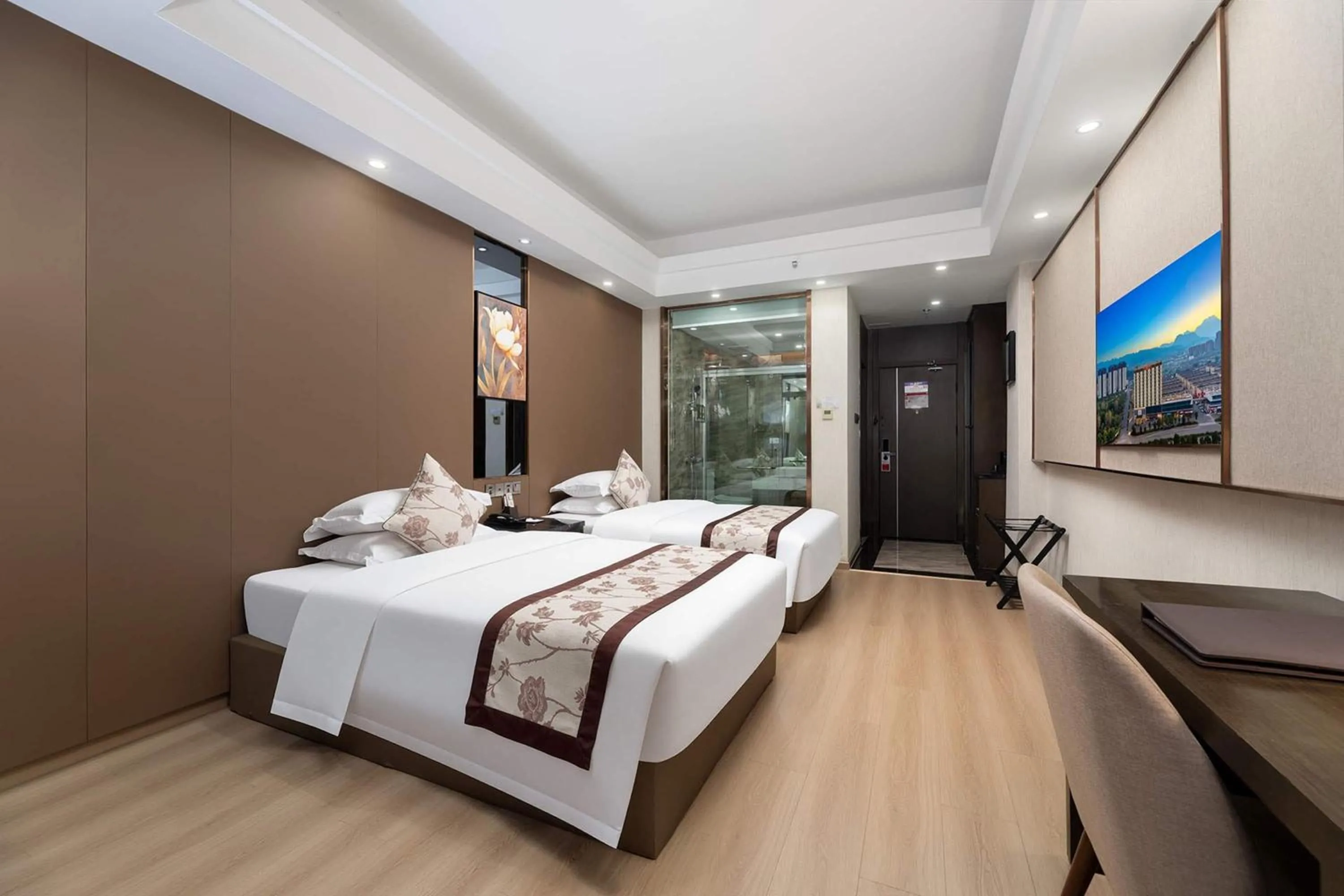 Photo of the whole room, Bed in Ramada by Wyndham Zhangjiajie