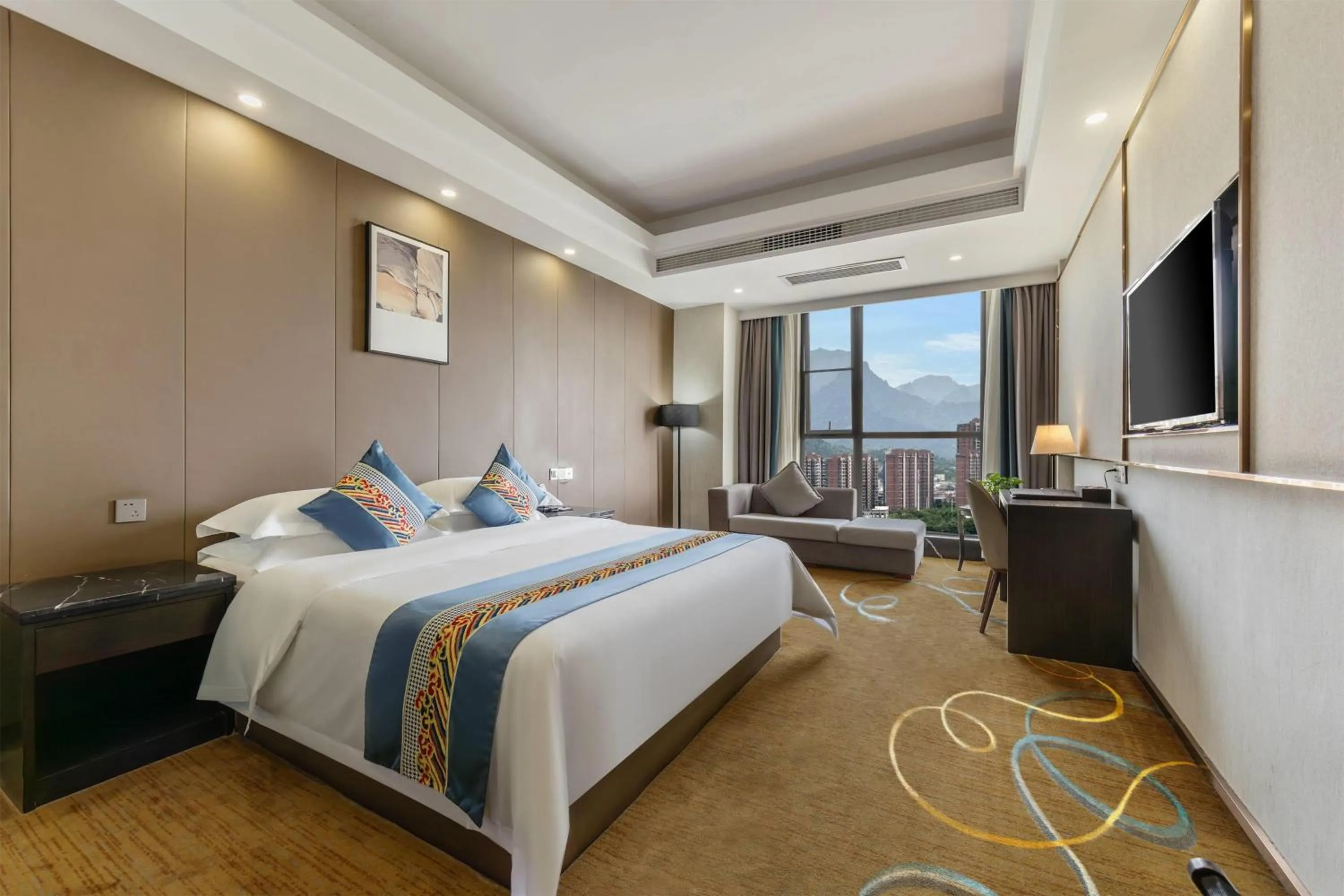 Photo of the whole room, Bed in Ramada by Wyndham Zhangjiajie