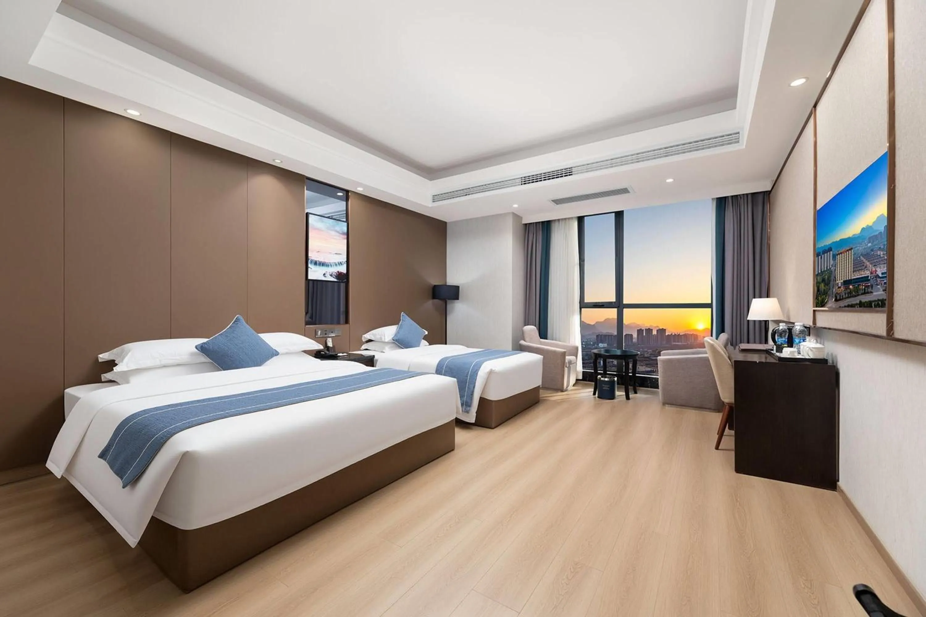 Photo of the whole room, Bed in Ramada by Wyndham Zhangjiajie