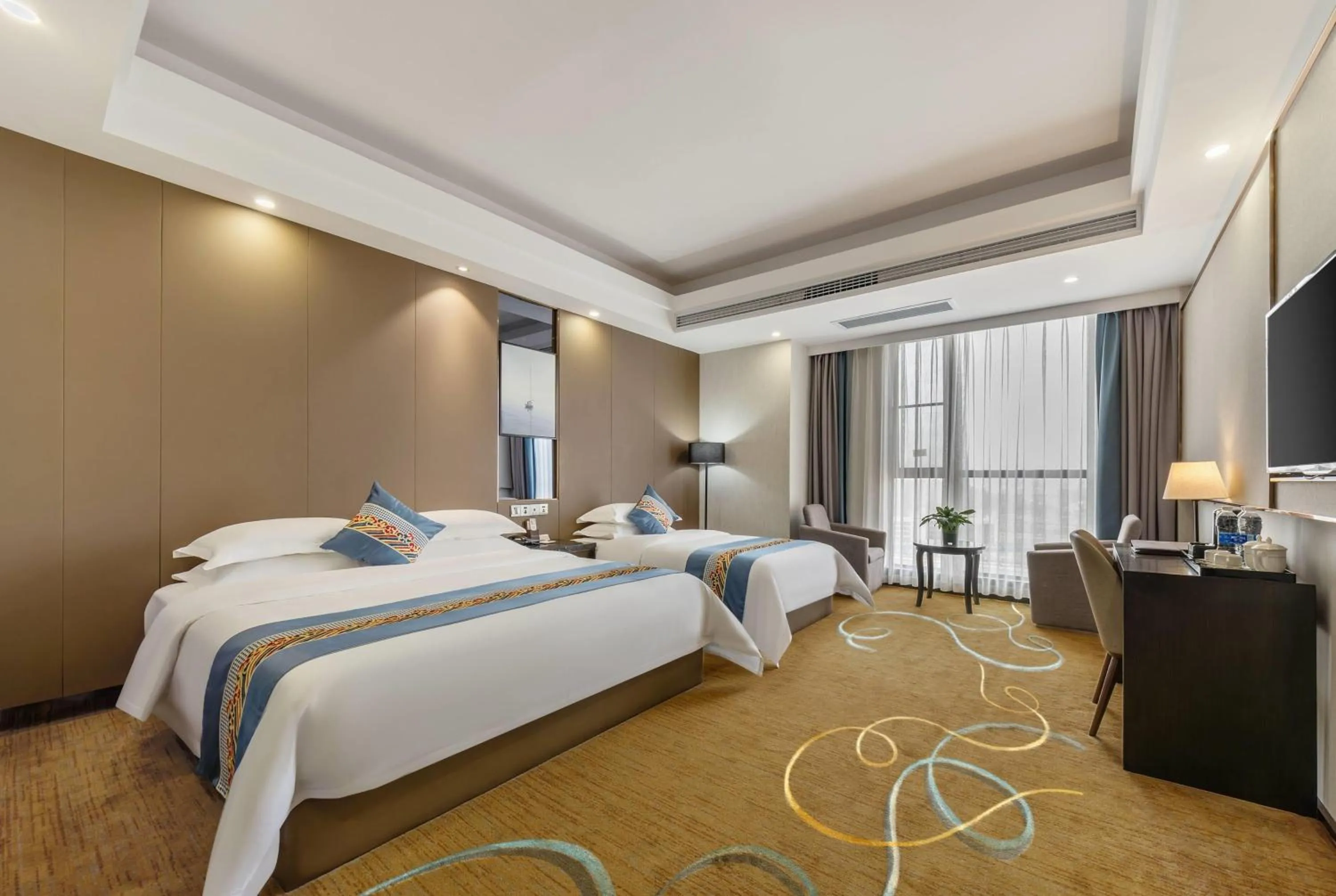 Photo of the whole room, Bed in Ramada by Wyndham Zhangjiajie