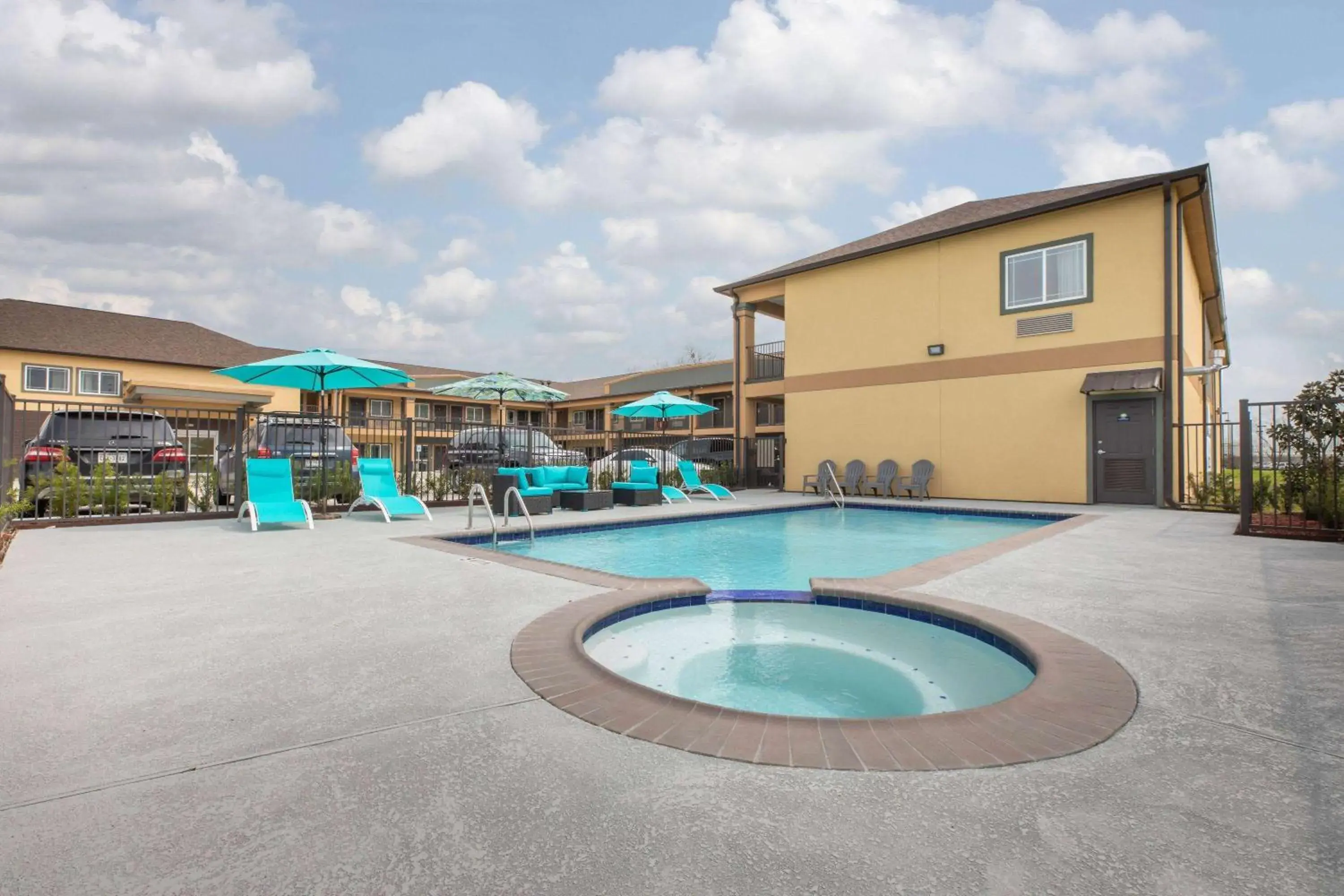 Pool view in Days Inn & Suites by Wyndham La Porte Pool view in Days Inn & Suites by Wyndham La Porte