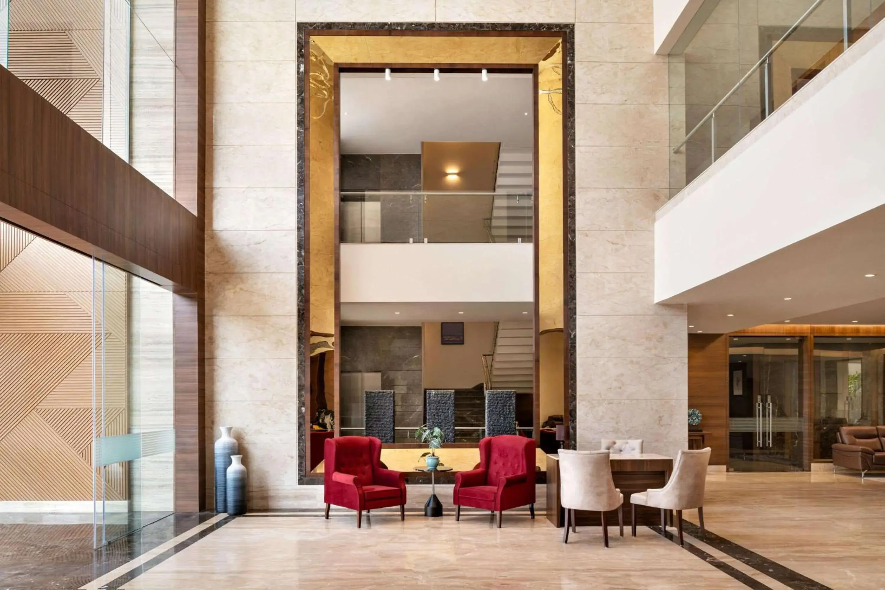 Lobby or reception in Ramada by Wyndham Gandhidham Shinay Lobby or reception in Ramada by Wyndham Gandhidham Shinay