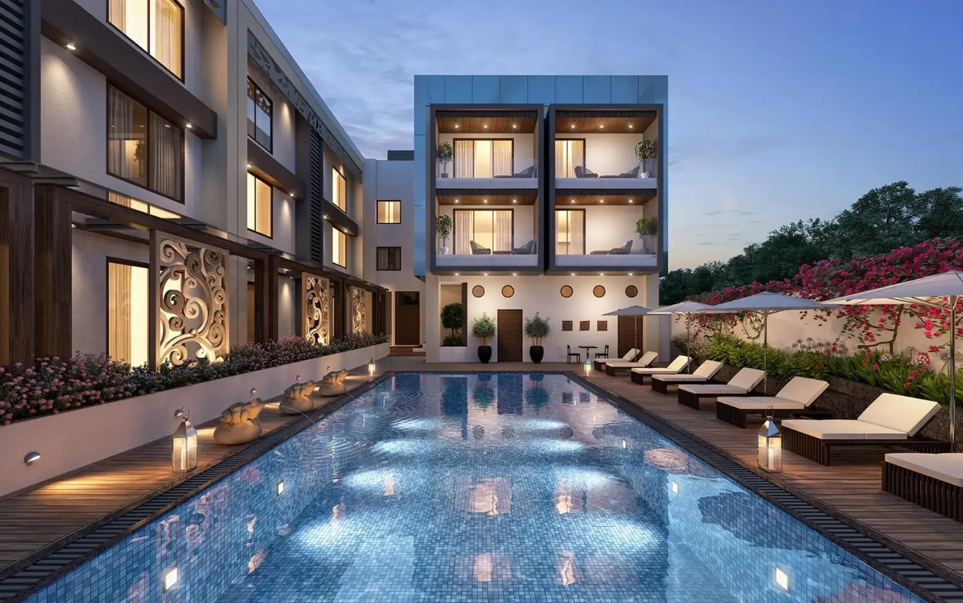 Swimming pool in Ramada by Wyndham Gandhidham Shinay Swimming pool in Ramada by Wyndham Gandhidham Shinay