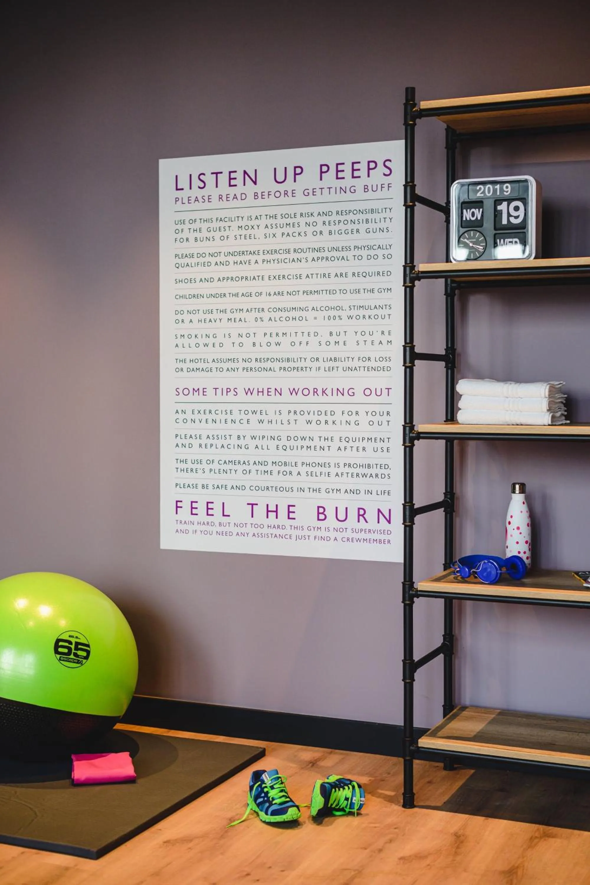 Fitness centre/facilities in Moxy Poznań Airport