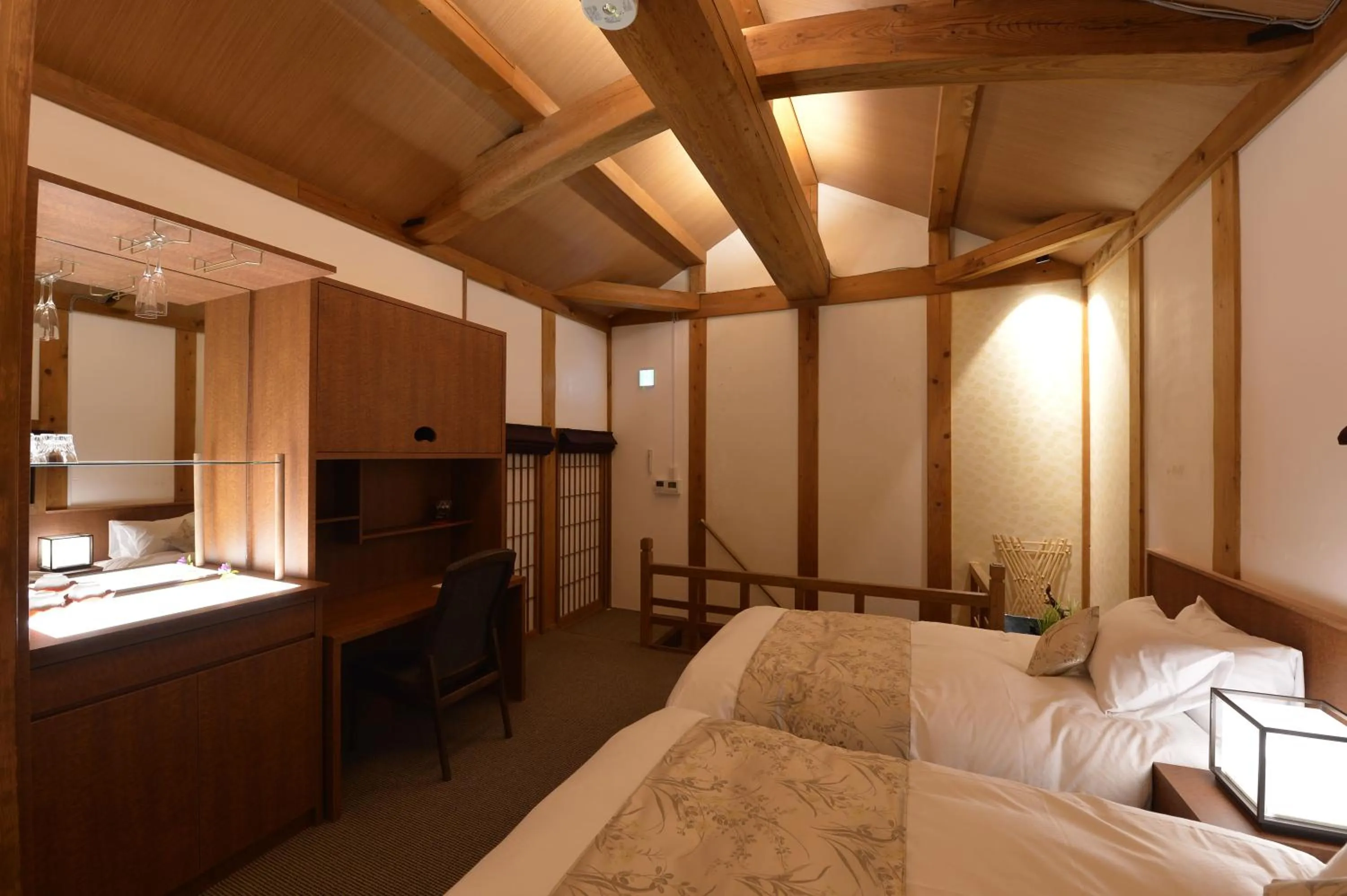 Bed in Gion Oyado Kikutani