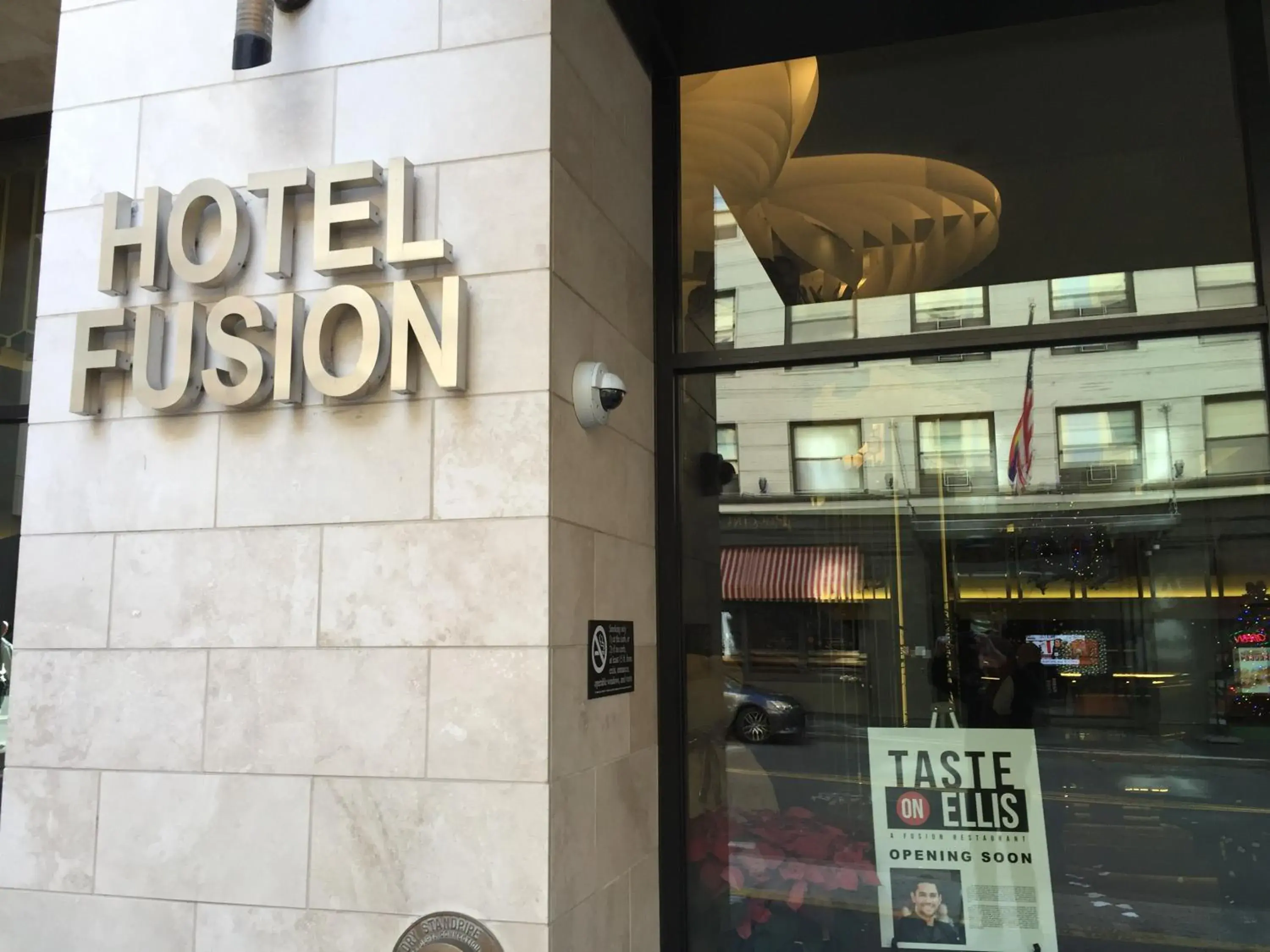 Facade/entrance in Hotel Fusion, a C-Two Hotel Facade/entrance in Hotel Fusion, a C-Two Hotel