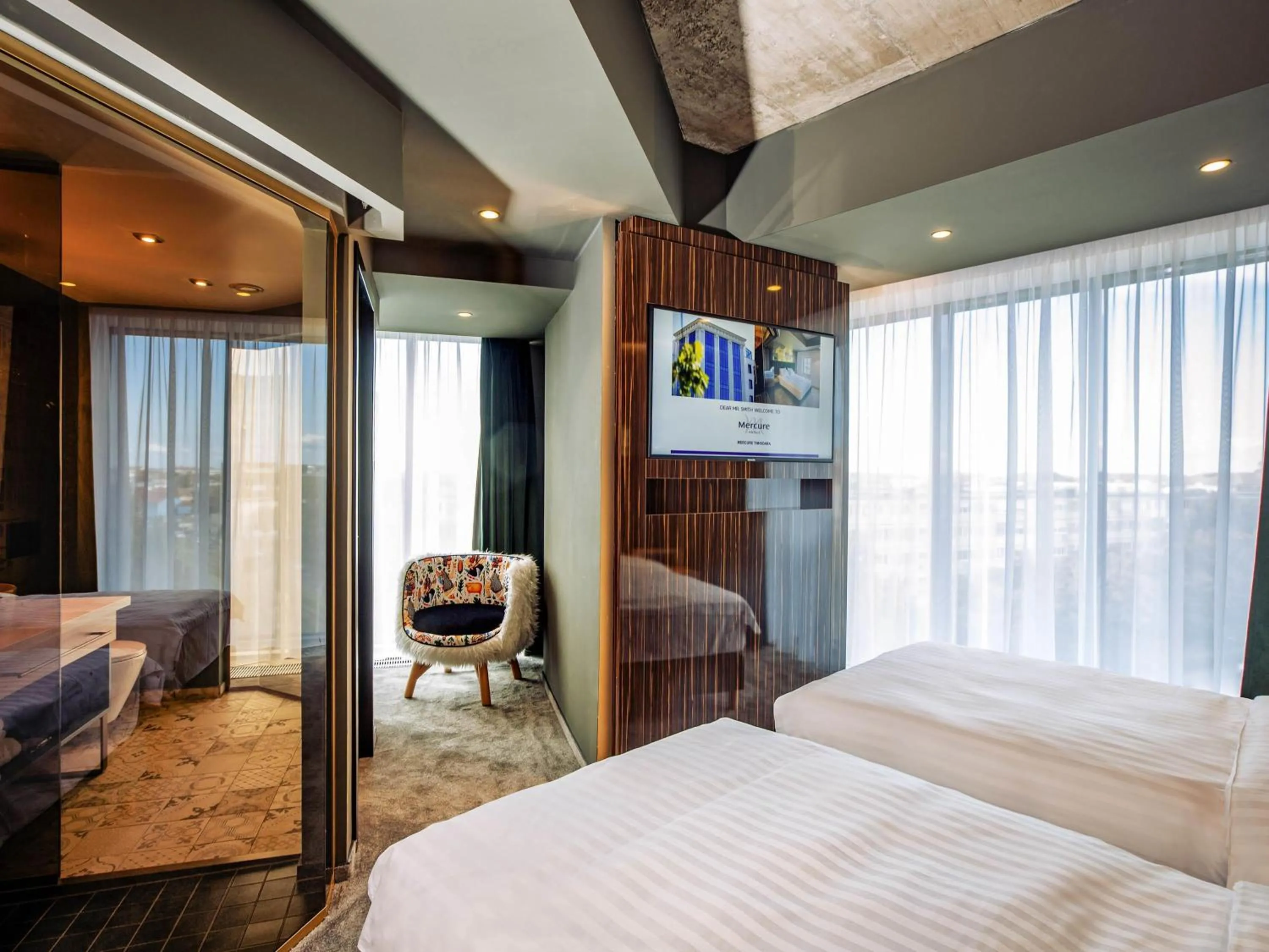 Bedroom, Bed in Mercure Timisoara