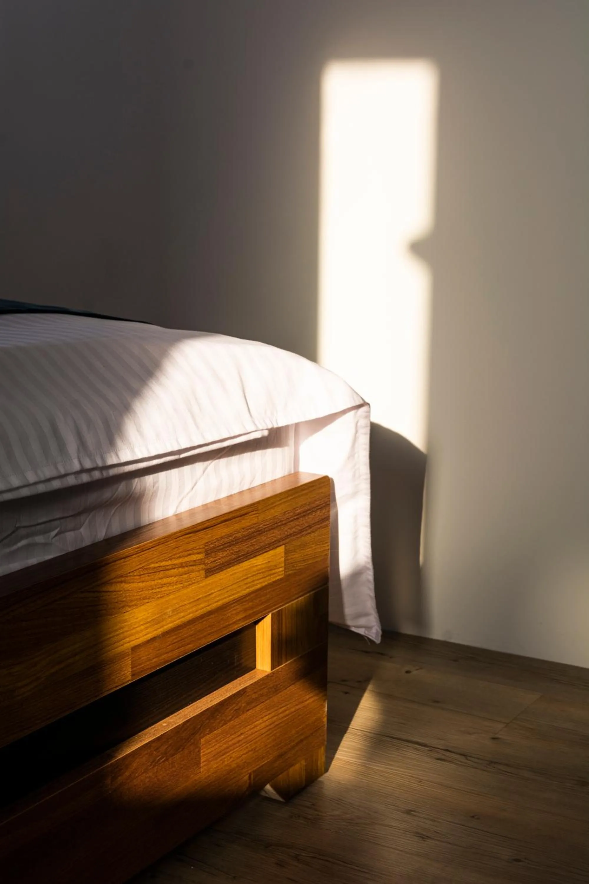 Bed in 沐藍輕旅 Mulan Light Inn I 海安路住宿