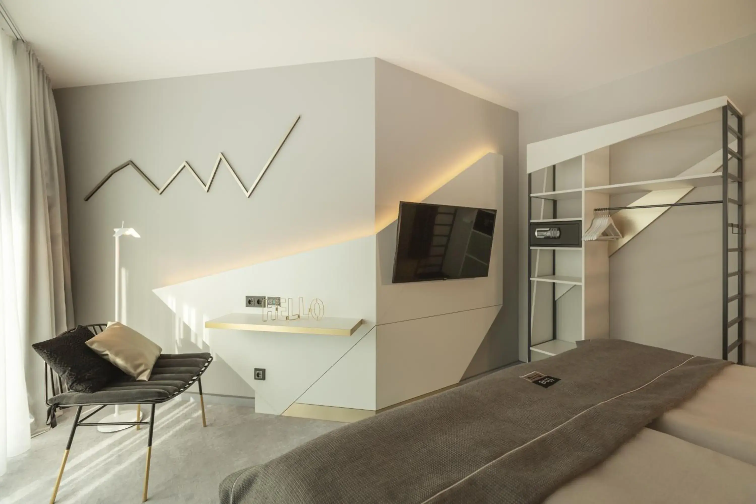 Bed in Holiday Inn - the niu, Coin Frankfurt Ostend by IHG Bed in Holiday Inn - the niu, Coin Frankfurt Ostend by IHG