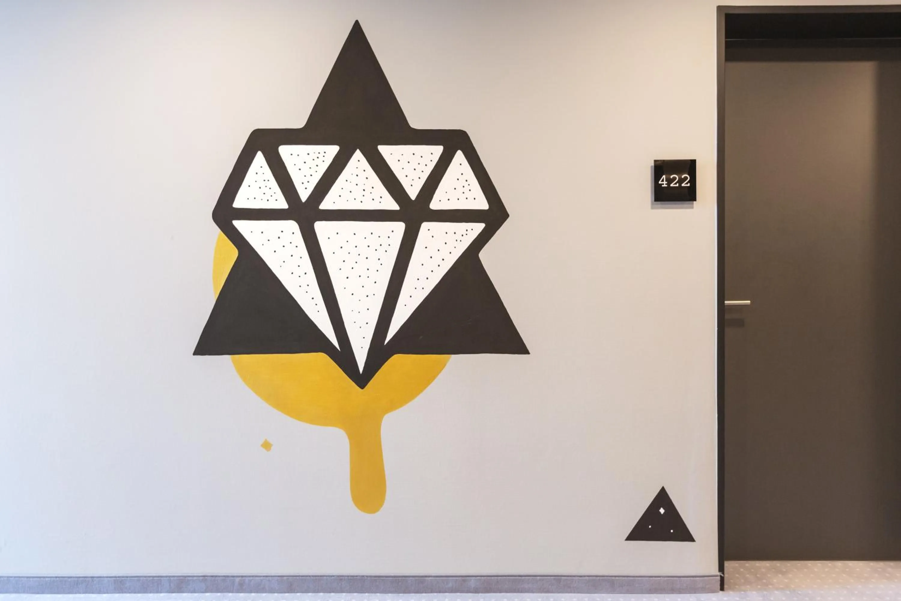 Decorative detail in Holiday Inn - the niu, Coin Frankfurt Ostend by IHG