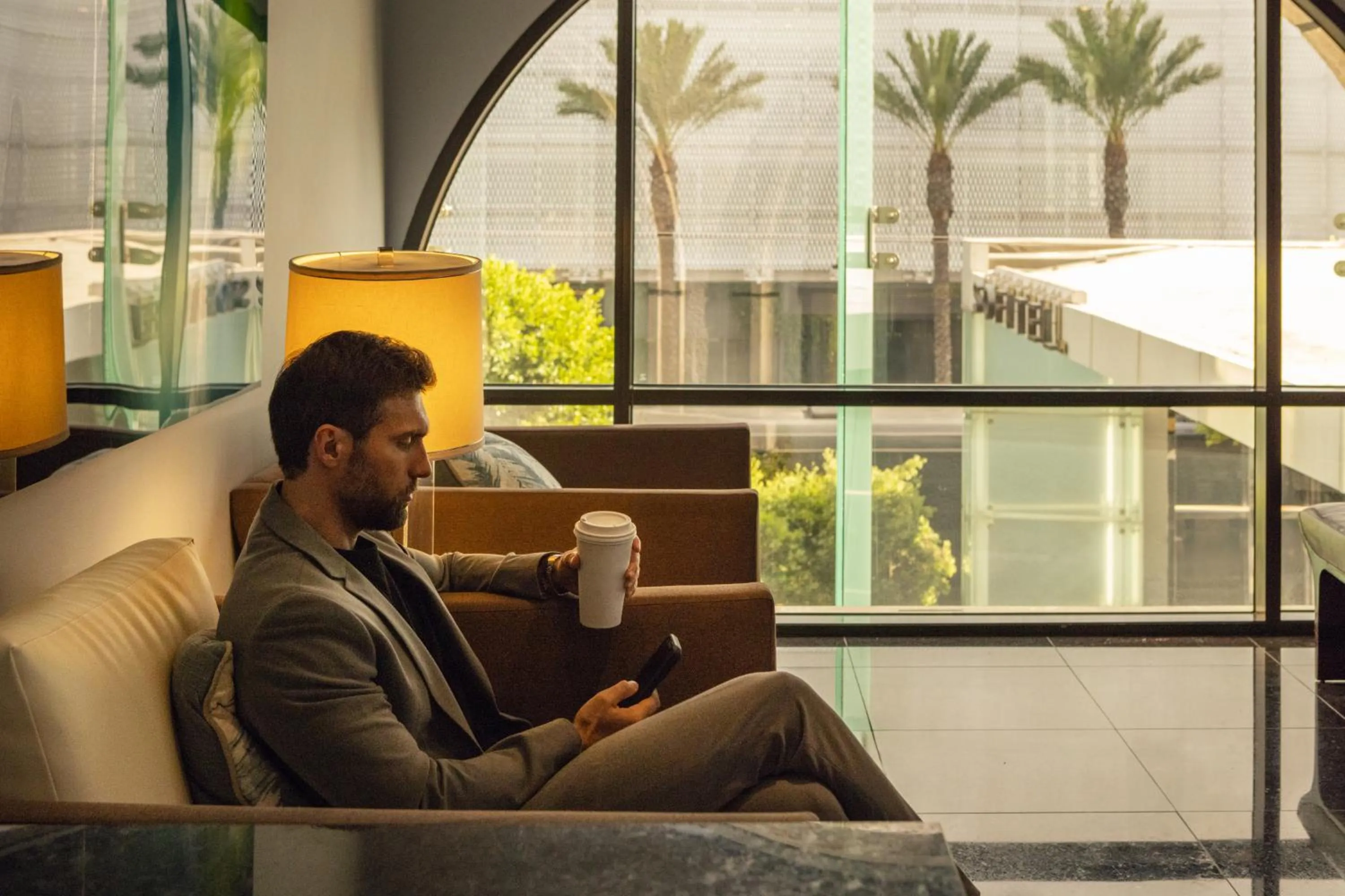 People in Hotel Sofitel Los Angeles at Beverly Hills