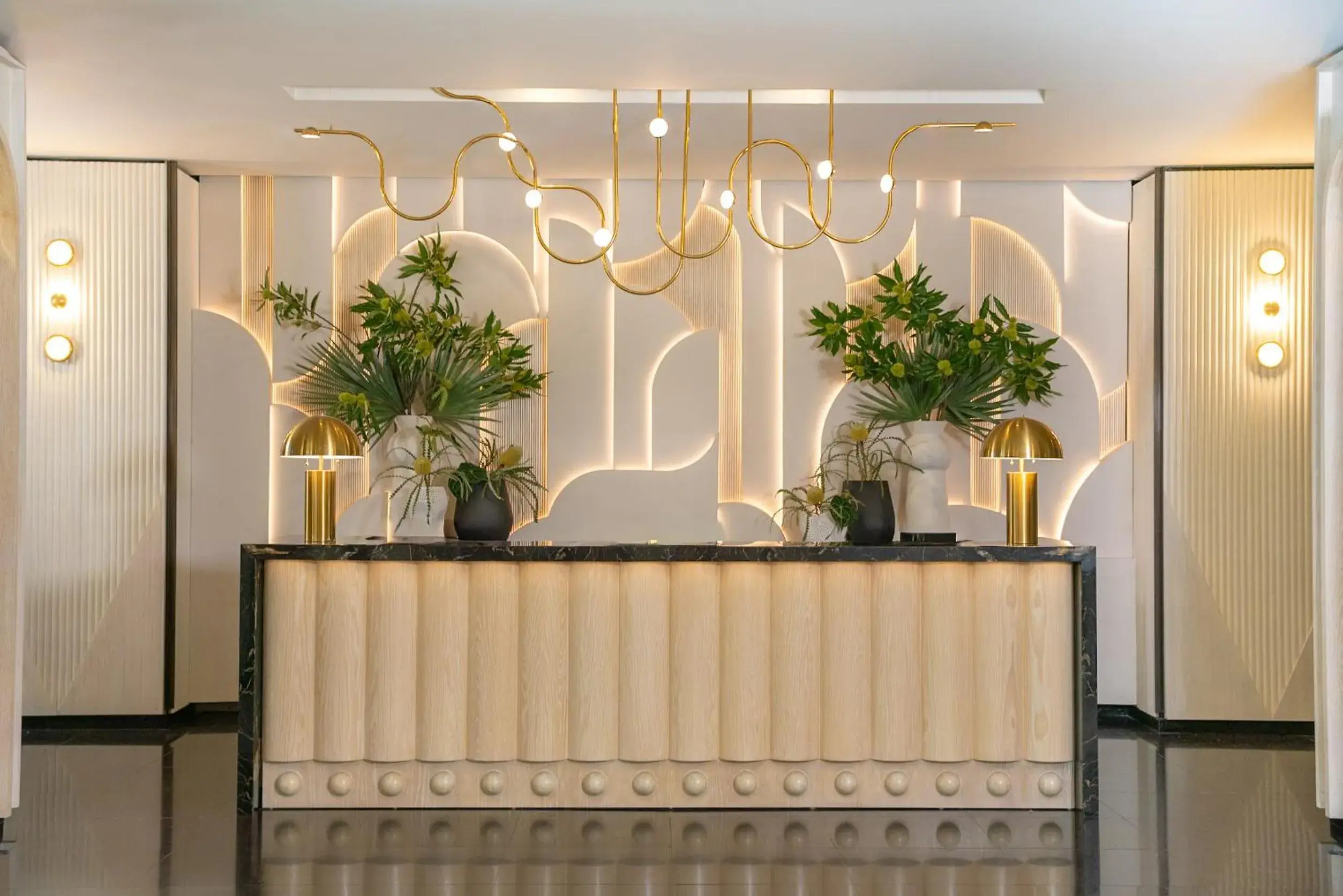 Lobby or reception in Hotel Sofitel Los Angeles at Beverly Hills Lobby or reception in Hotel Sofitel Los Angeles at Beverly Hills