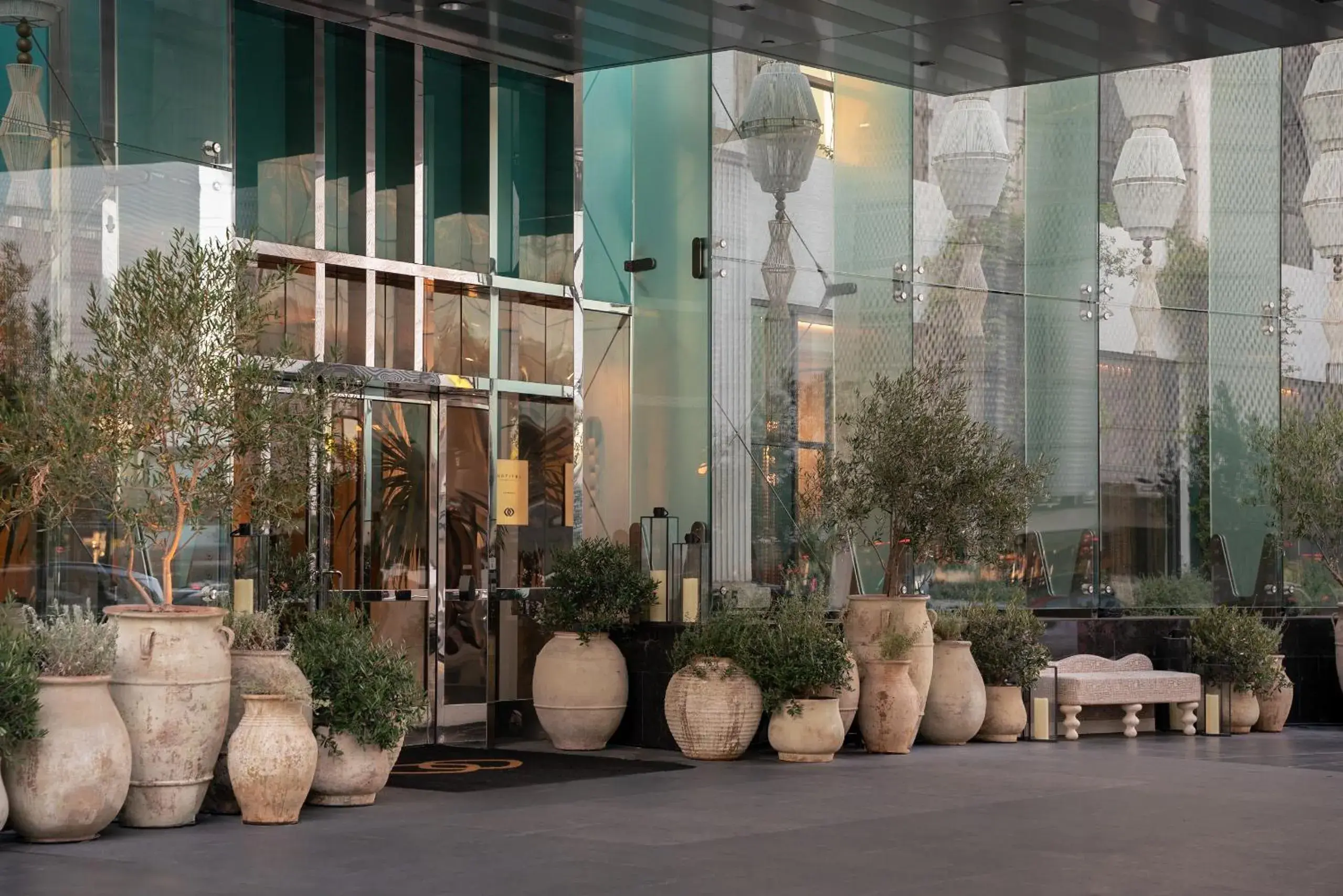 Facade/entrance in Hotel Sofitel Los Angeles at Beverly Hills Facade/entrance in Hotel Sofitel Los Angeles at Beverly Hills