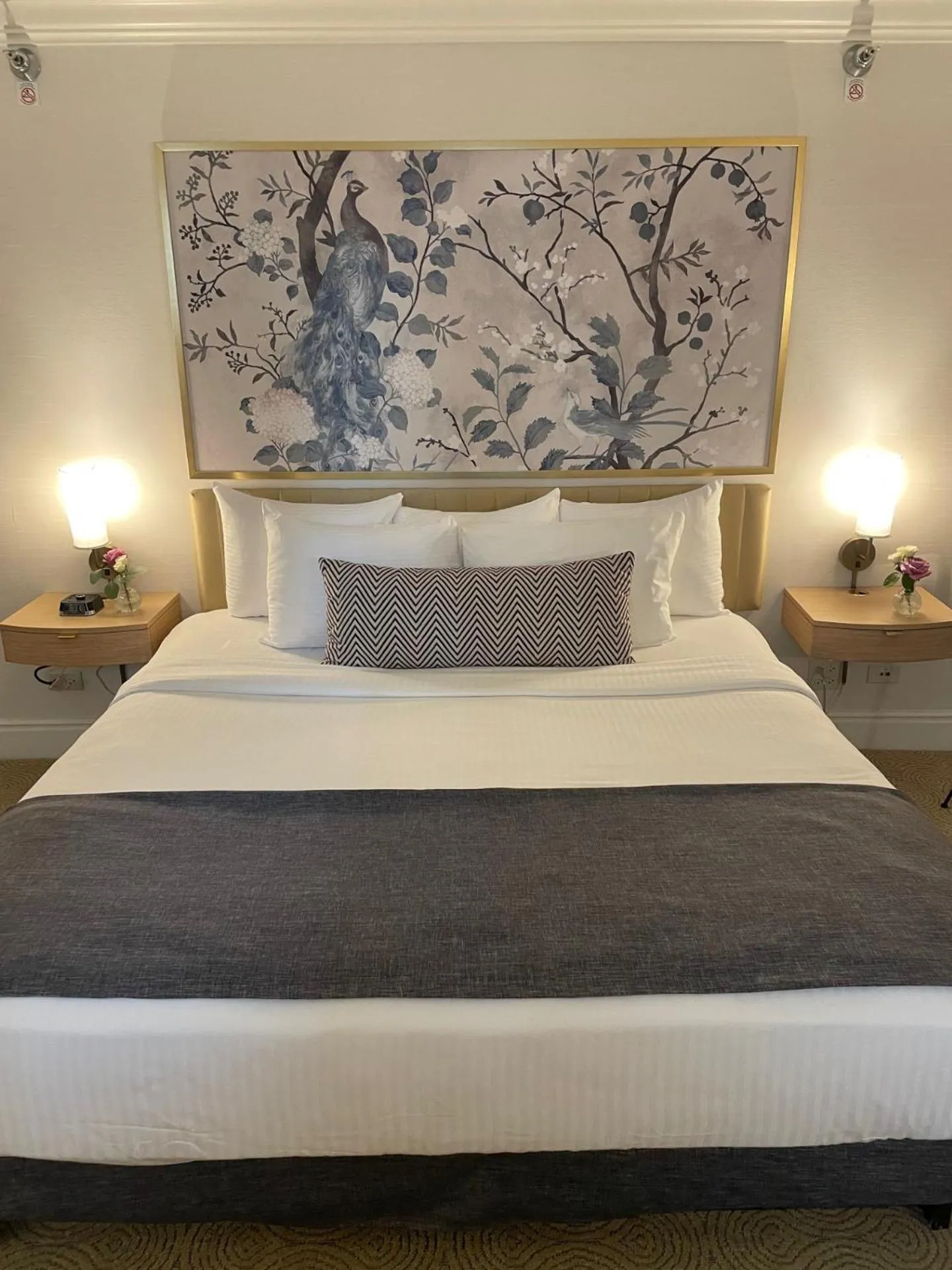 Bed in Warwick Allerton Chicago